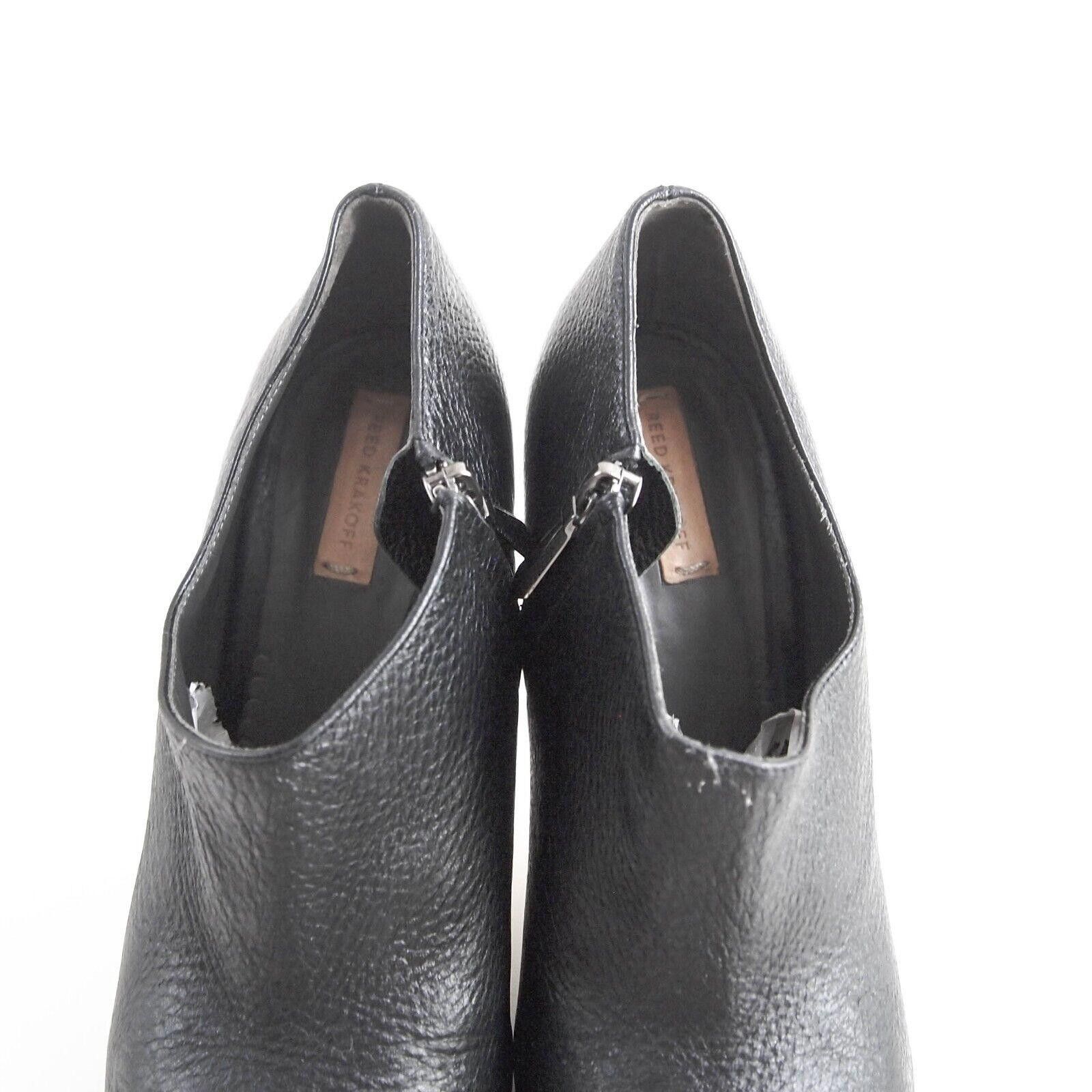 Other Reed Krakoff Booties Black Leather Womens US 8.5 EU 38.5 Size US 8.5 / IT 38.5 - 4 Thumbnail