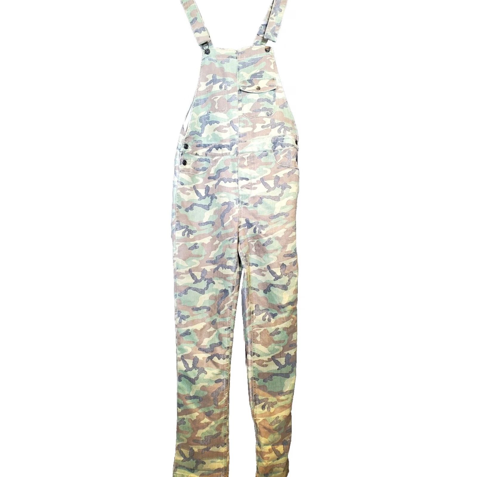 Asos ASOS Camo Overalls In Khaki Herringbone Men's Size W30 L32 Overalls Size US 30 / EU 46 - 6 Thumbnail