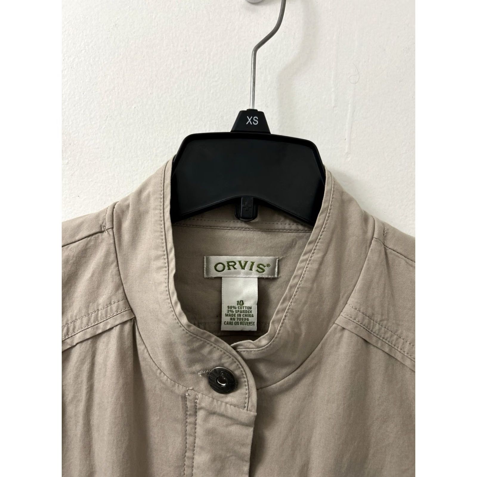 Orvis Orvis Jacket Womens Sz 10 Beige Full Zip Utility Barn Coat Pockets Long Sleeve Size L / US 10 / IT 46 - 4 Thumbnail