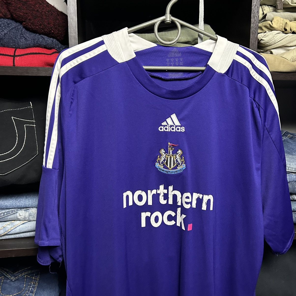 Adidas Vintage Adidas Newcastle United 2008 logo soccer jersey Size US XL / EU 56 / 4 - 2 Thumbnail