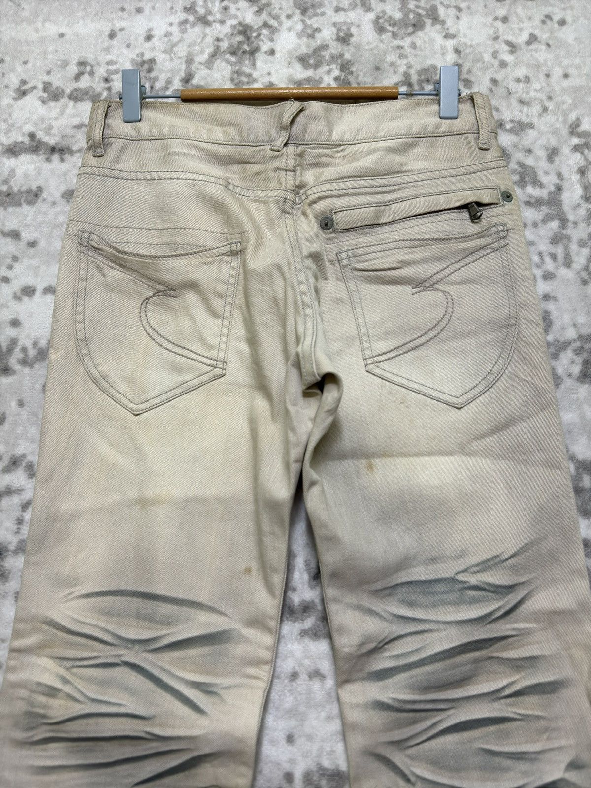 Hysteric Glamour Vintage Y2K Semantic Design Claw Mark Acid Wash Denim Jeans Size US 29 - 9 Thumbnail