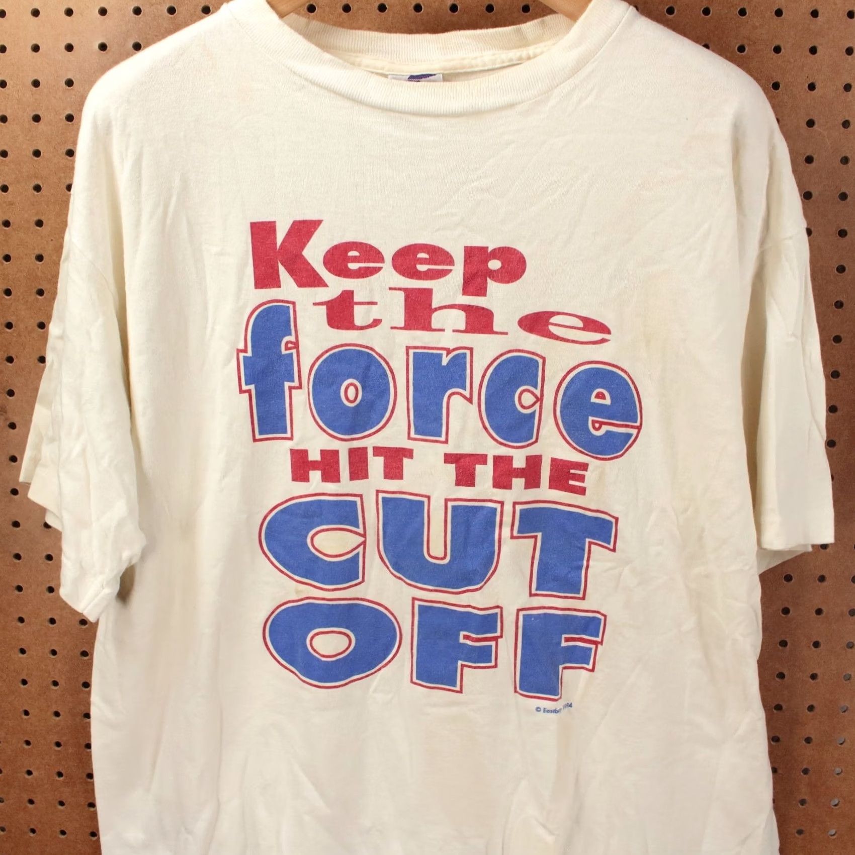 Vintage vtg 90s 1994 EASTBAY Hit The Cut Off baseball t-shirt XL single stitch usa made Size US XL / EU 56 / 4 - 2 Thumbnail
