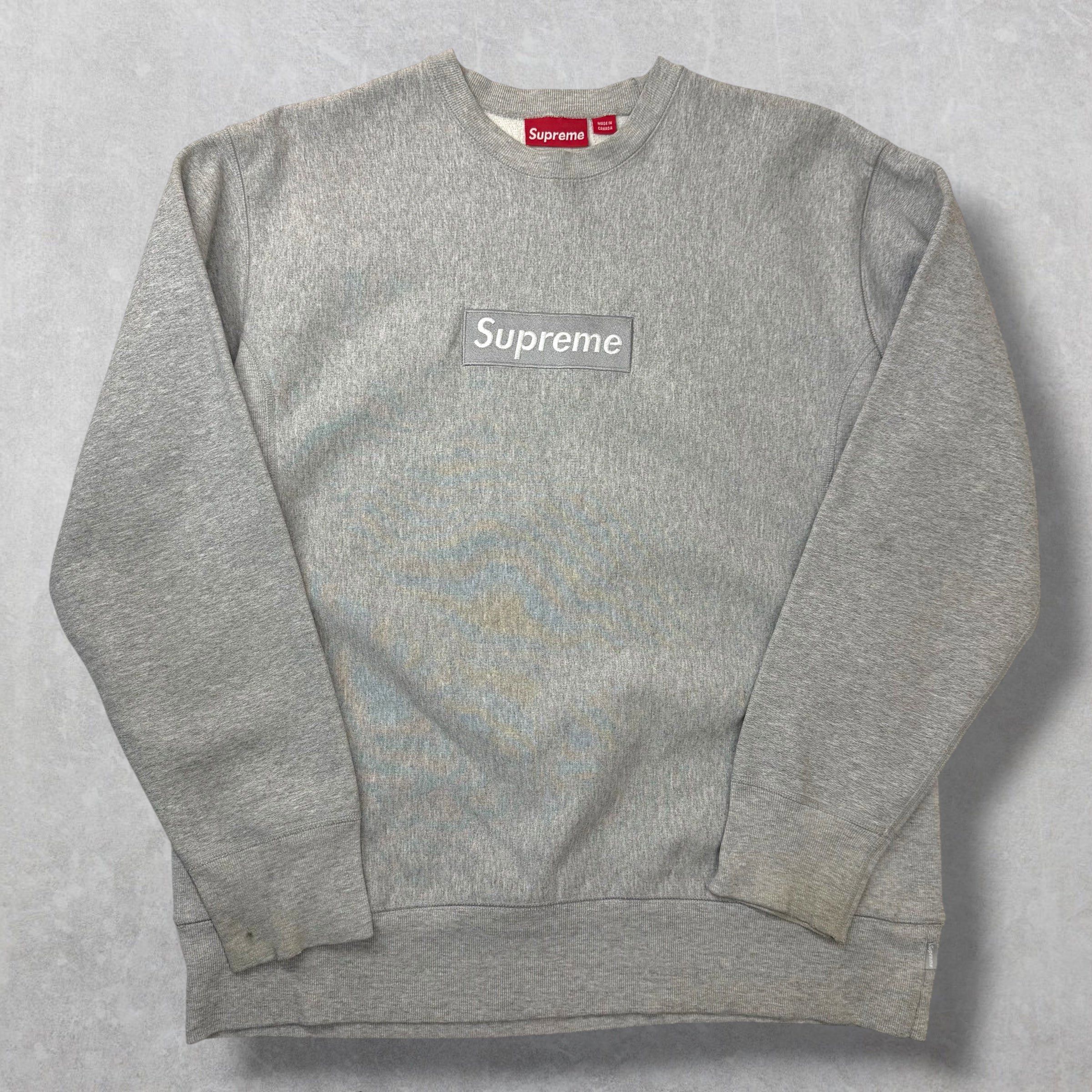 Supreme 2003 Supreme Grey Box Logo Crewneck L Size US L / EU 52-54 / 3 - 1 Thumbnail
