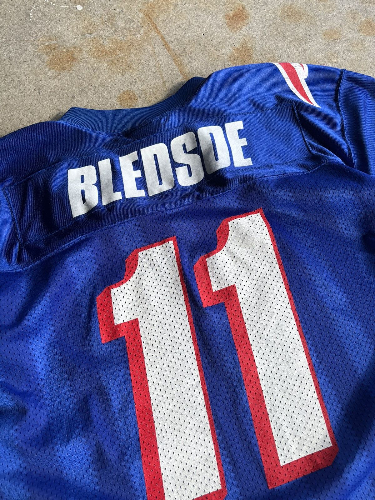NFL Vintage 90s New England Patriots Bledsoe Jersey Size US M / EU 48-50 / 2 - 9 Thumbnail
