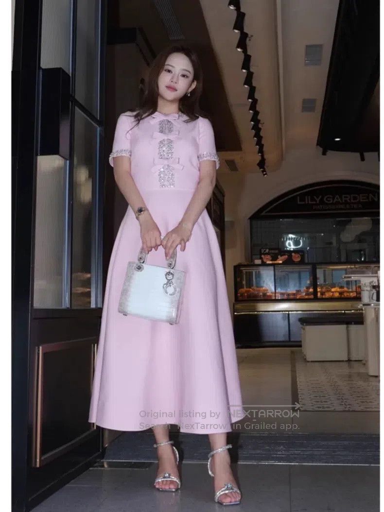 Valentino Valentino A daughter-in-law butterfly silk wool A-line dre Size S / US 4 / IT 40 - 3 Thumbnail