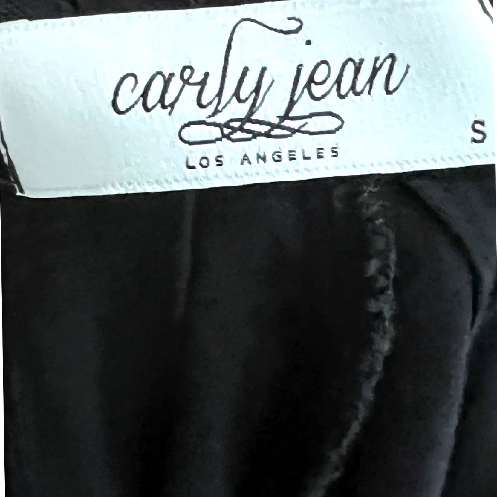 Vintage Carly Jean Los Angeles Relaxed Overalls Jumpsuit Cropped Lightweight Women’s S Black Rayon One-Piece Sleeveless Casual Summer Breezy Easy Comfort Size 28" / US 6 / IT 42 - 6 Thumbnail
