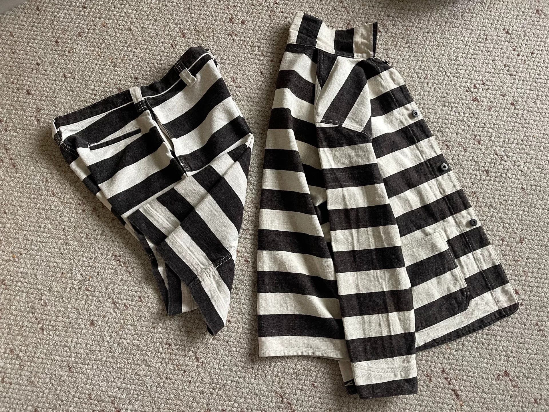The Real McCoy's black and white striped outfit set Size US M / EU 48-50 / 2 - 1 Thumbnail