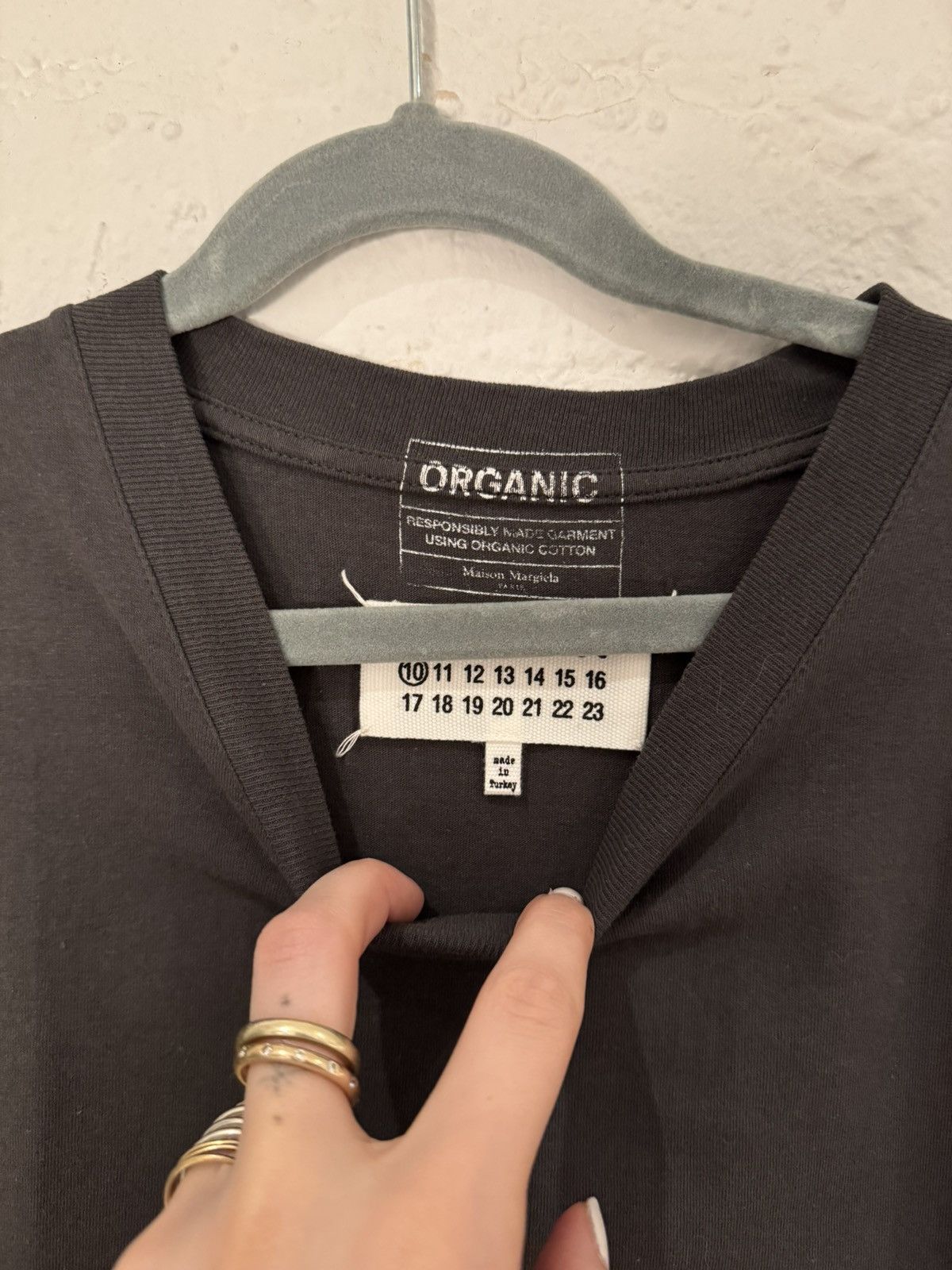 Maison Margiela Maison Margiela charcoal basic tshirt Size US S / EU 44-46 / 1 - 2 Thumbnail