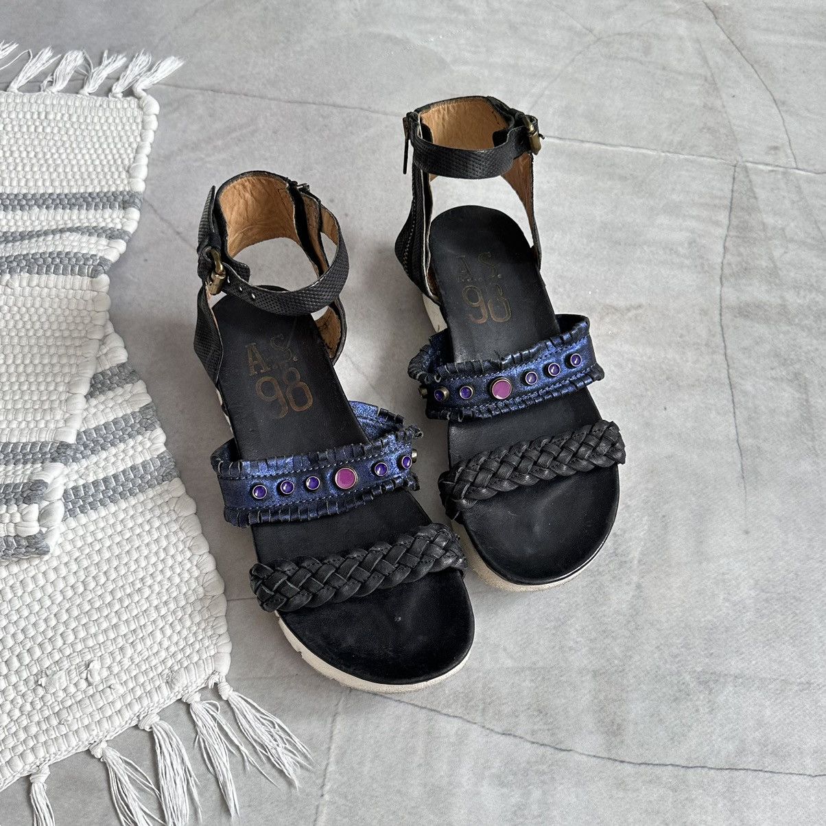 A.S.98 RARE As 98 Airstep Vintage Studded Sandals Sneakers Size US 9 / IT 39 - 4 Thumbnail