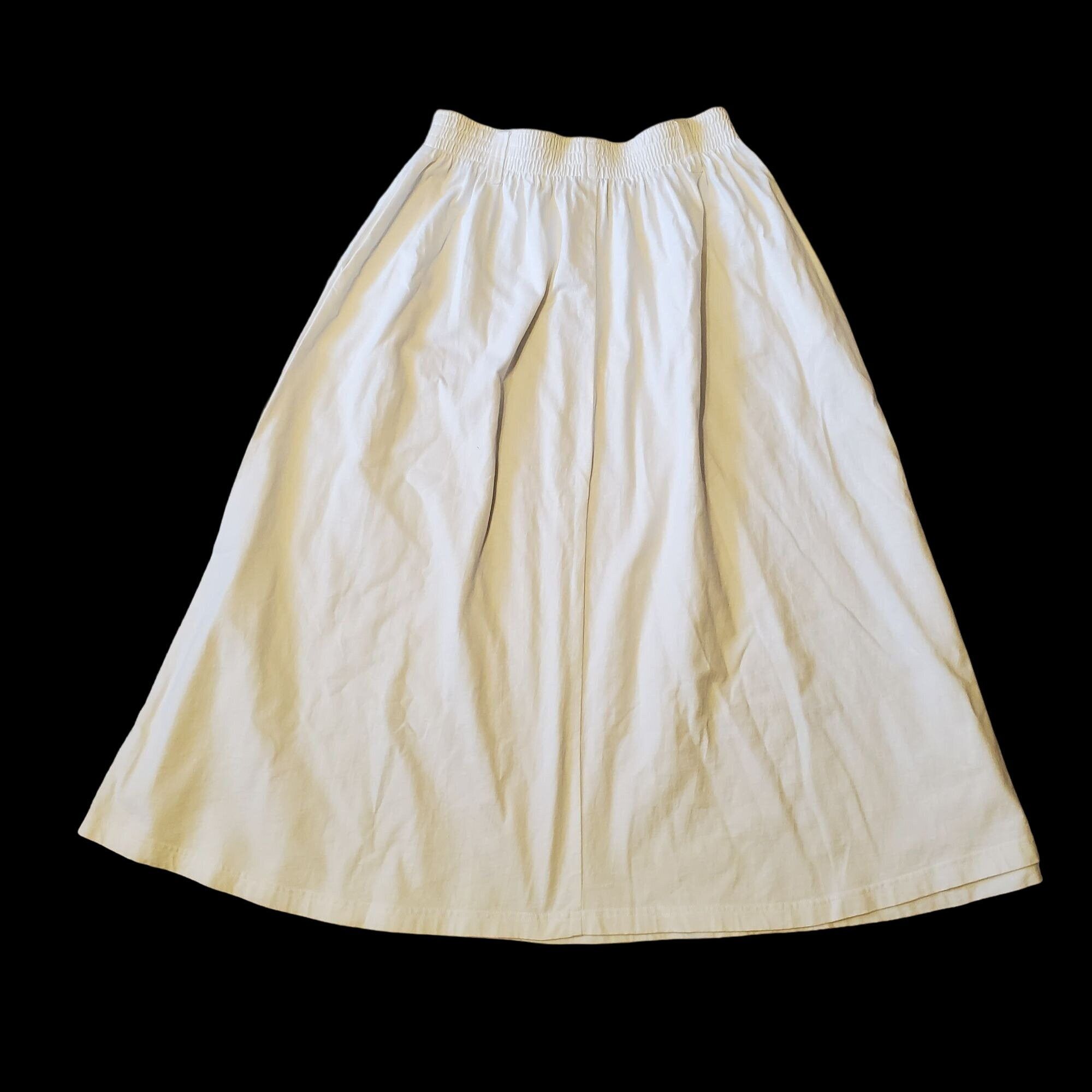 Other Sportables L White Modest Long Maxi Skirt A Line Church Home Size 31" - 2 Thumbnail