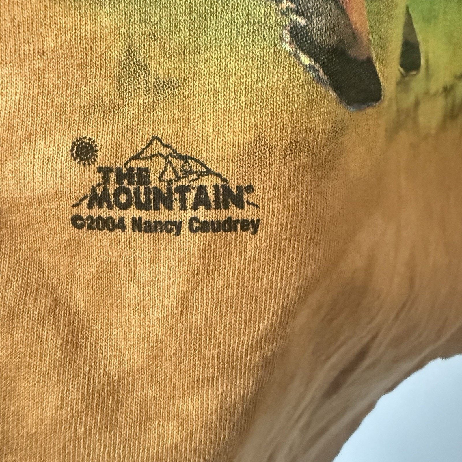 The Mountain Vtg The Mountain Nancy Caudrey Cowgirl Horse Art Dip Dye Size US XL / EU 56 / 4 - 4 Thumbnail