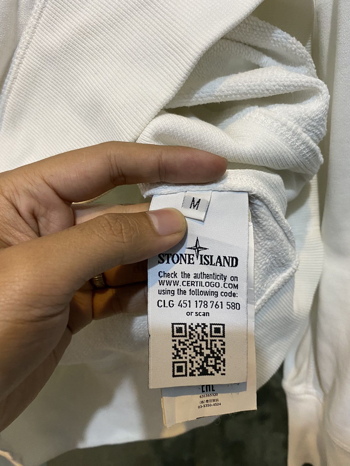 Stone Island Sweatershirt stone island white hoodie Size US M / EU 48-50 / 2 - 8 Thumbnail