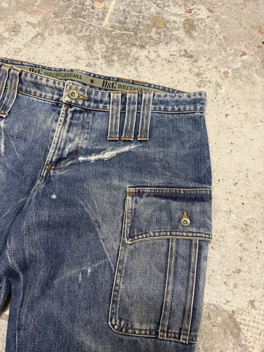 Dolce & Gabbana SS2004 Dolce & Gabbana Faded Cargo Denim Jeans Size US 32 / EU 48 - 11 Thumbnail