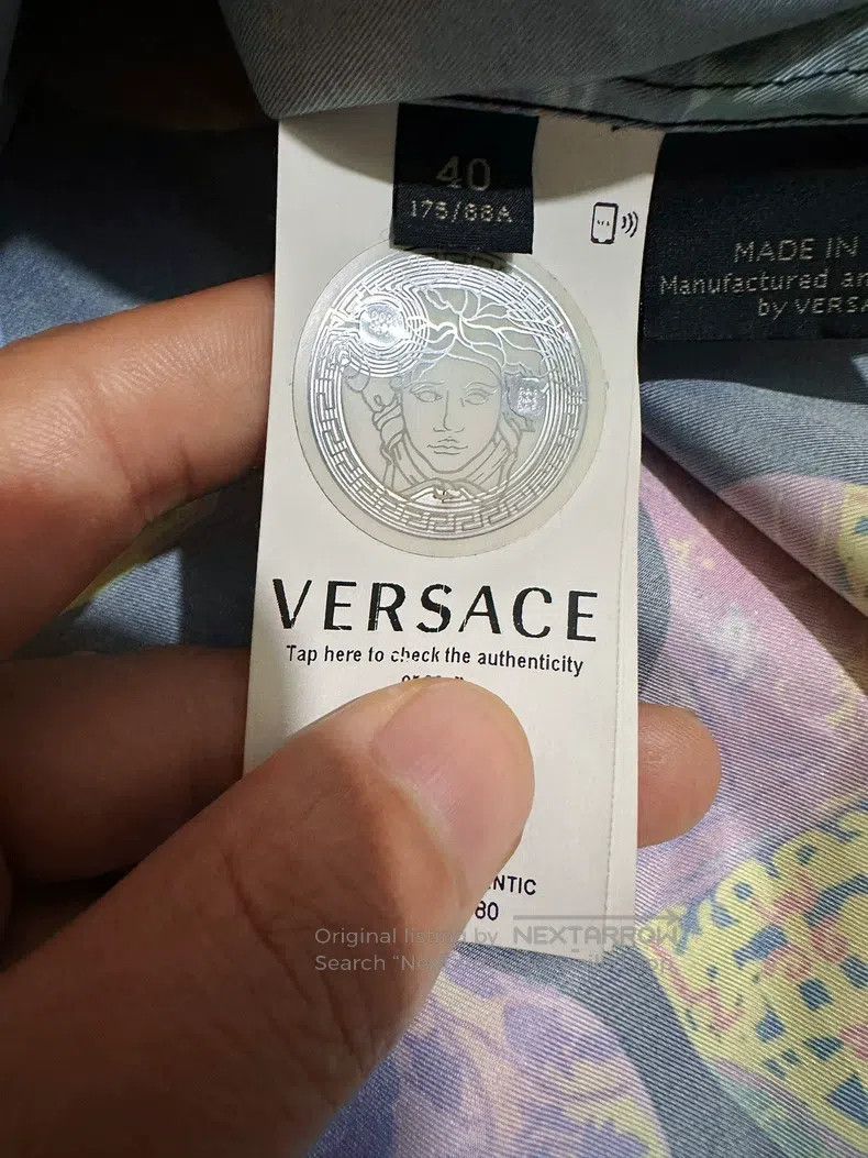 Versace Versace Porcelain utensils short-sleeved shirts T-shirts Size US L / EU 52-54 / 3 - 7 Thumbnail