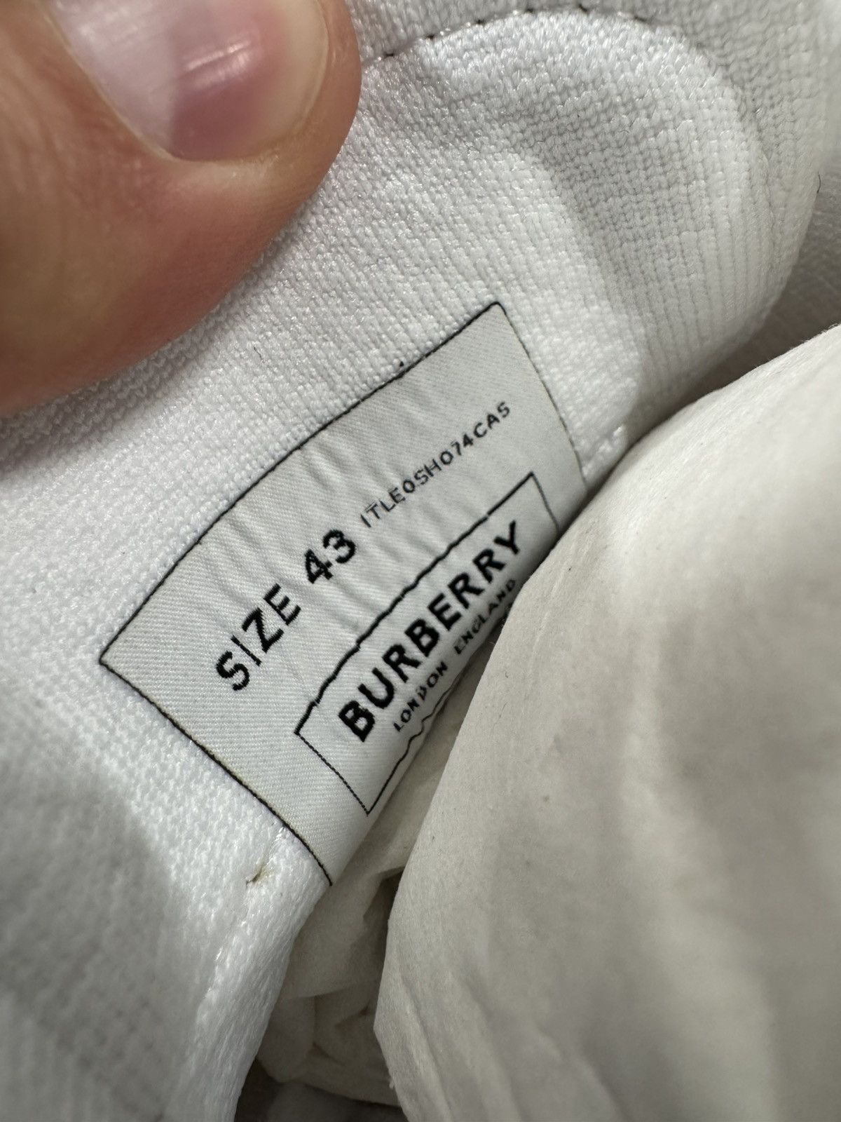 Burberry Burberry Knit Check Sneaker 750$ NEW Size US 10 / EU 43 - 6 Thumbnail