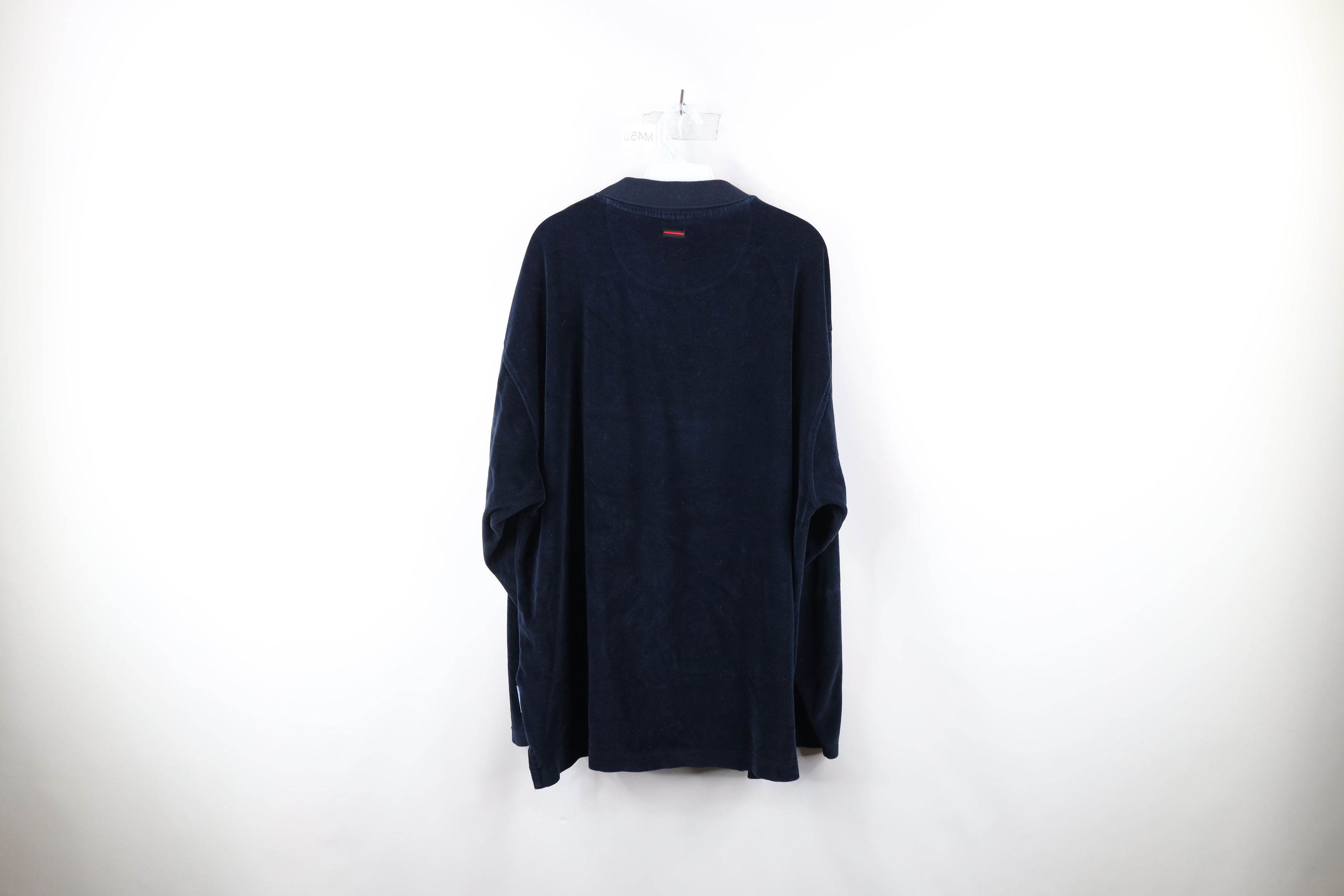 Fubu × Vintage Vintage 90s FUBU Out Script Velour Long Sleeve Polo Shirt Size US XXL / EU 58 / 5 - 8 Thumbnail