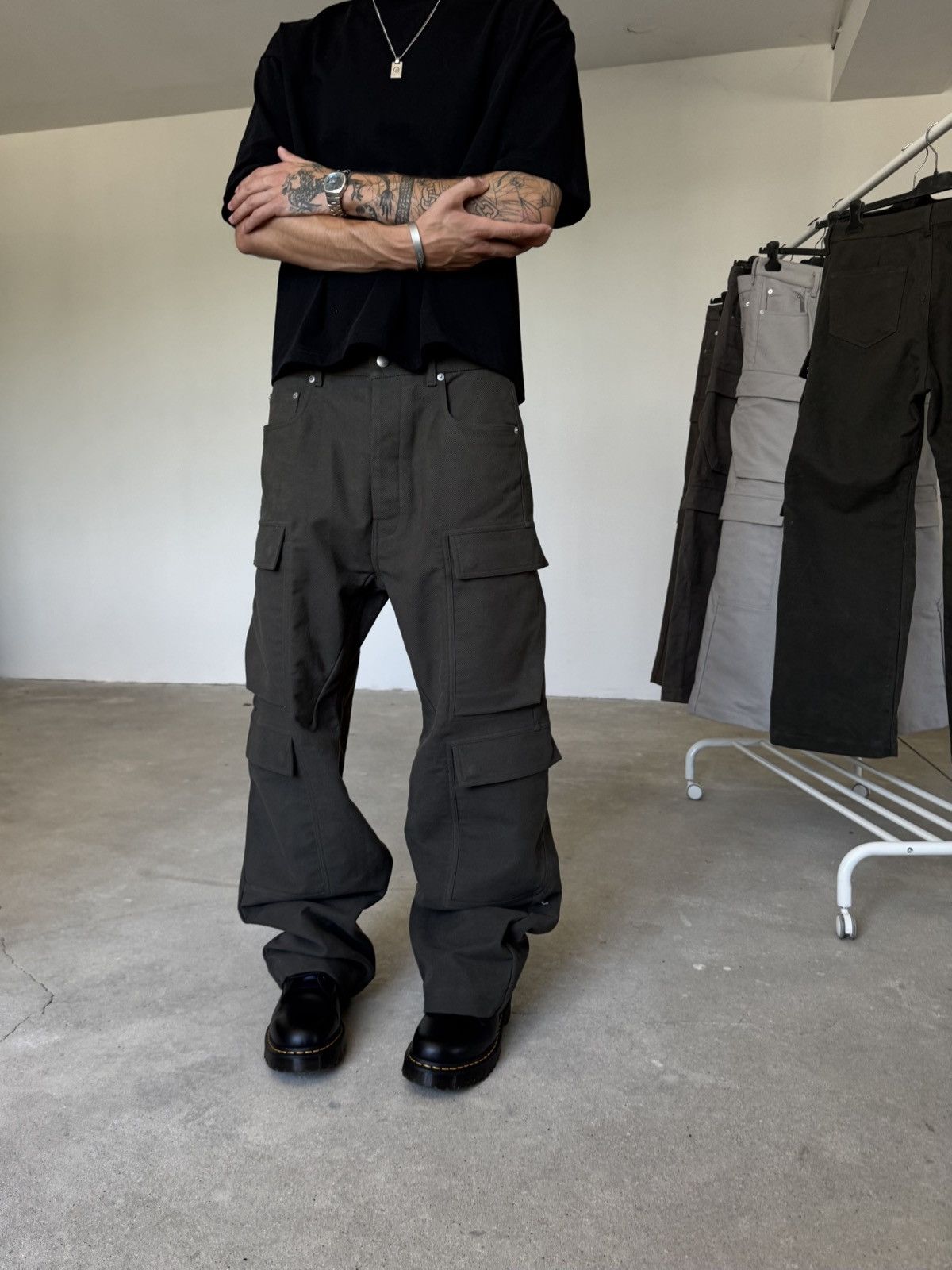 Rick Owens Rick Owens FW25 Double Cargo Pants Size US 30 / EU 46 - 2 Thumbnail