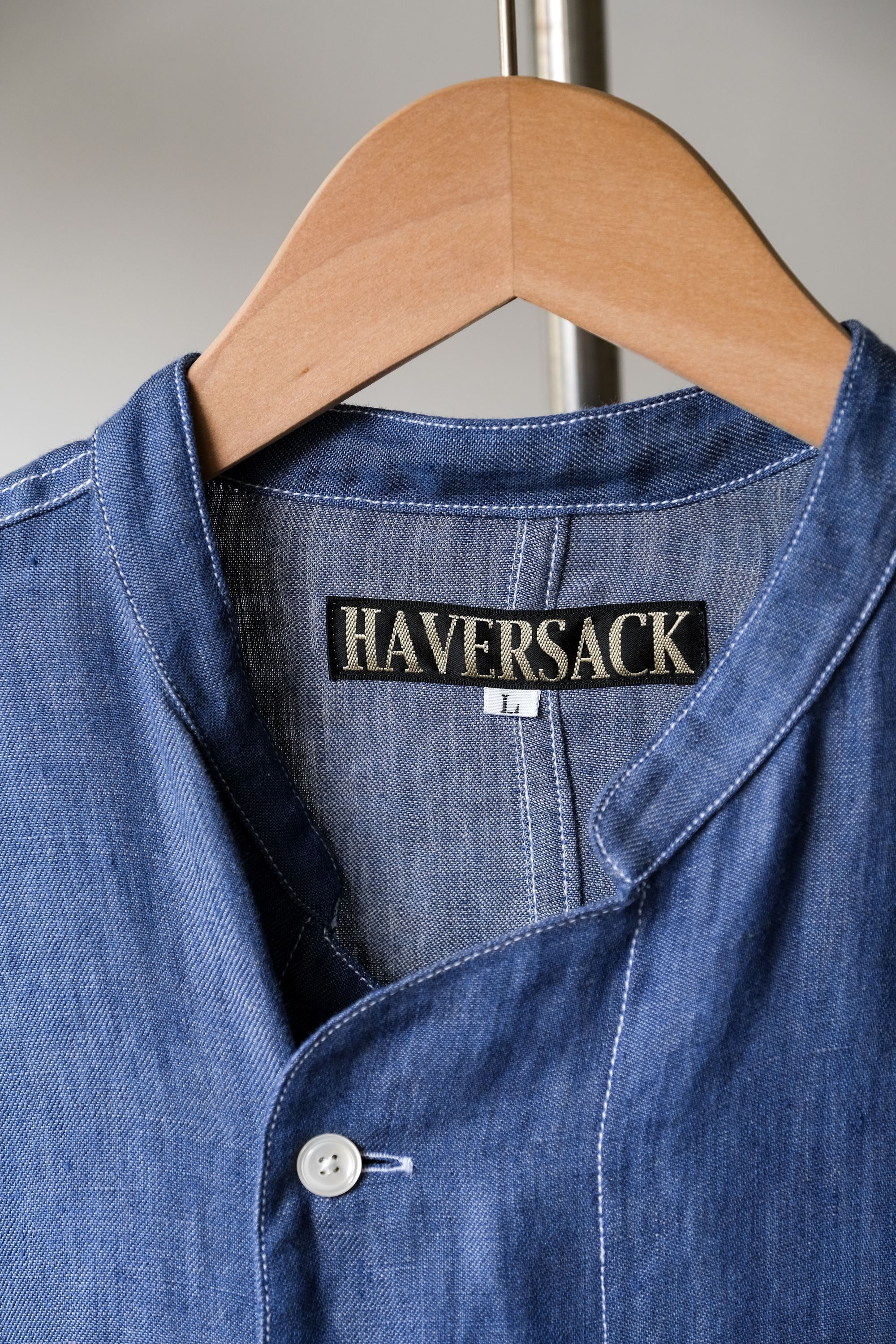 Haversack HAVERSACK 22S/S Stand Collar Linen Work Shirts Size US L / EU 52-54 / 3 - 2 Thumbnail