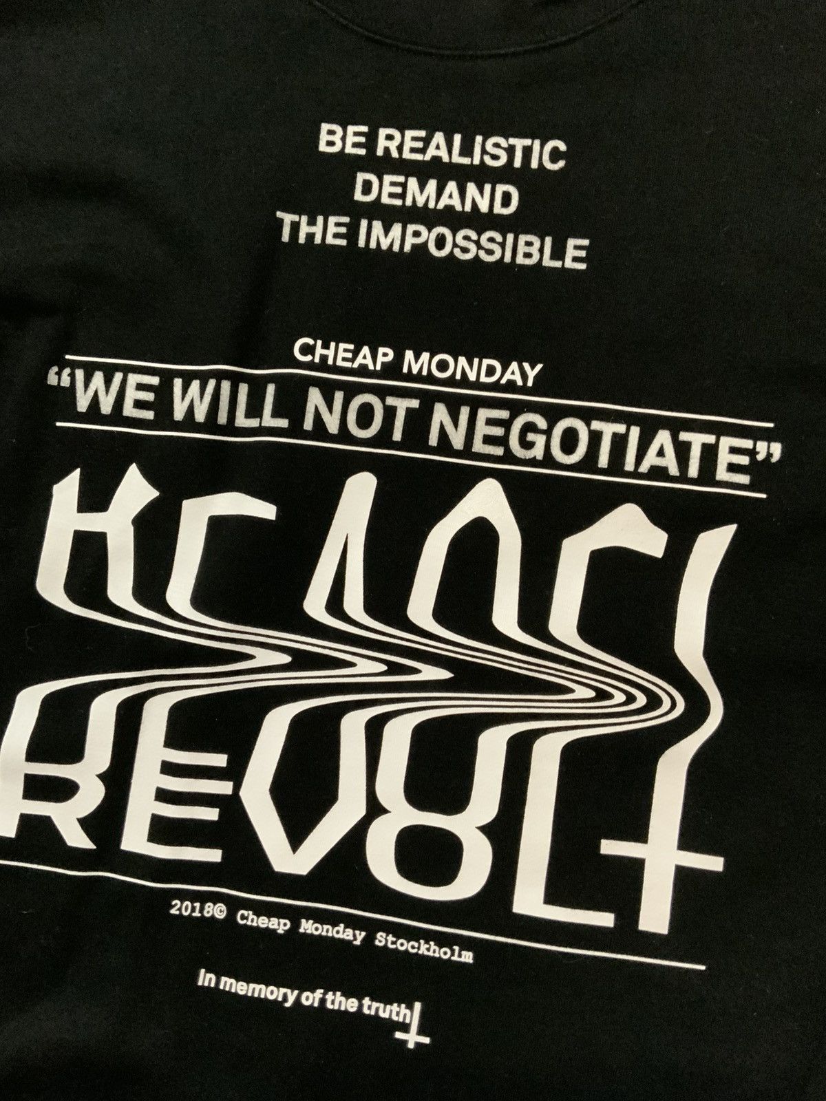 Cheap Monday Cheap Monday Stockholm Be Realistic Crewneck Sweatshirt Size US L / EU 52-54 / 3 - 6 Thumbnail