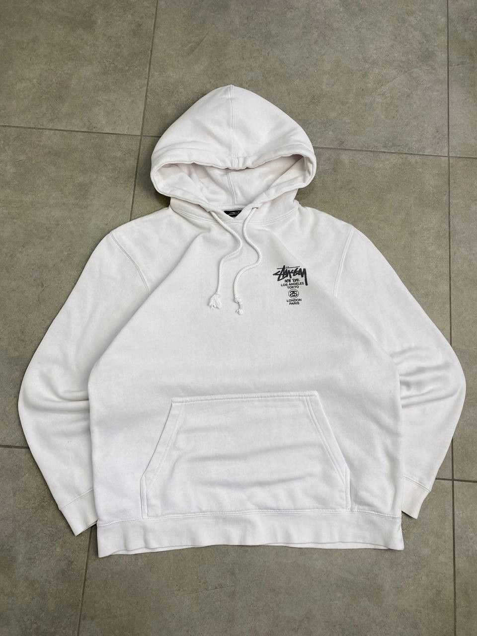 Stussy Vintage Stussy World Tour Big Logo Oversized Hoodie Size US S / EU 44-46 / 1 - 2 Thumbnail