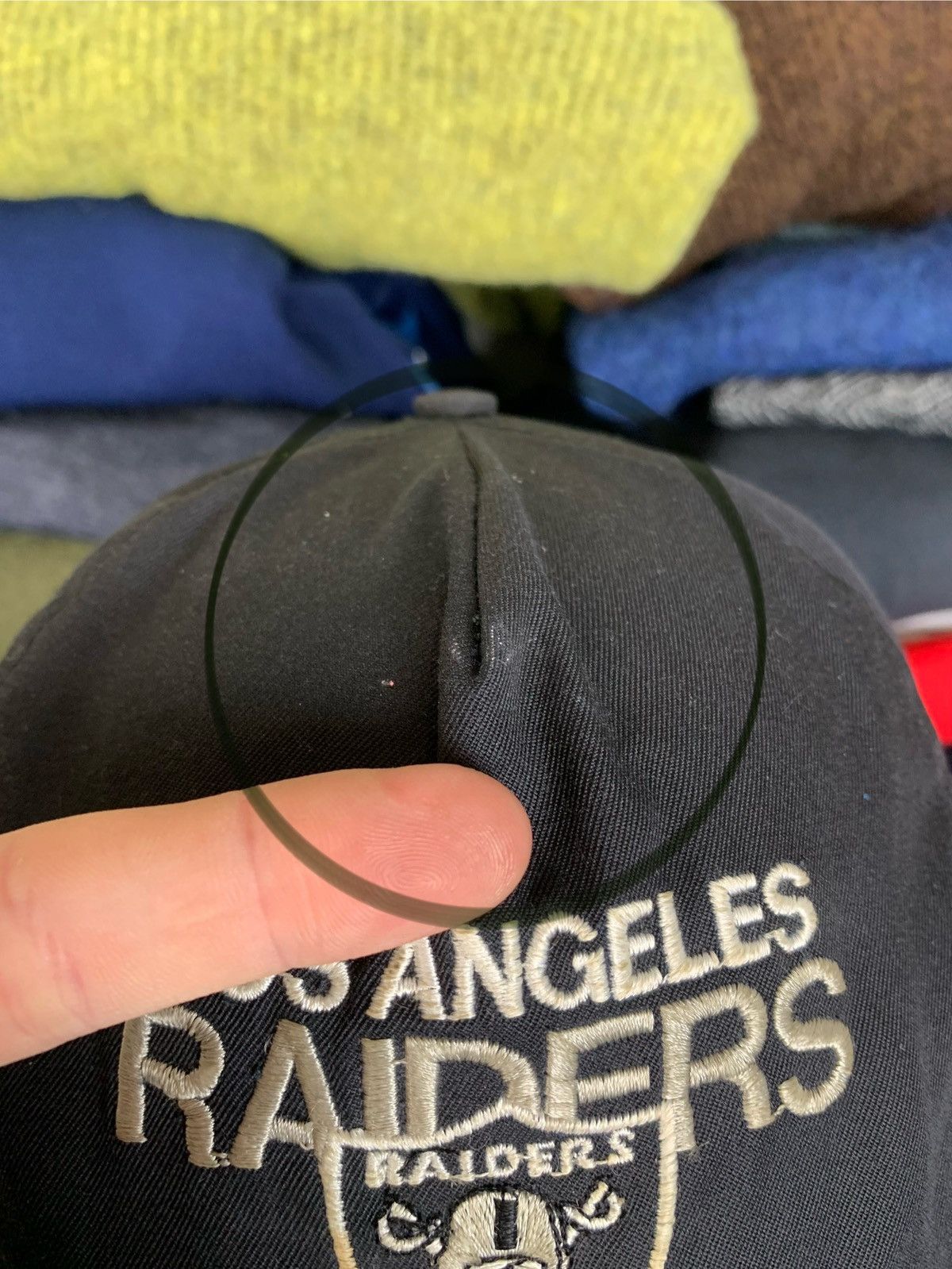 NFL Vintage 90s Raiders Los Angeles NFL Cap Hat Size ONE SIZE - 7 Thumbnail