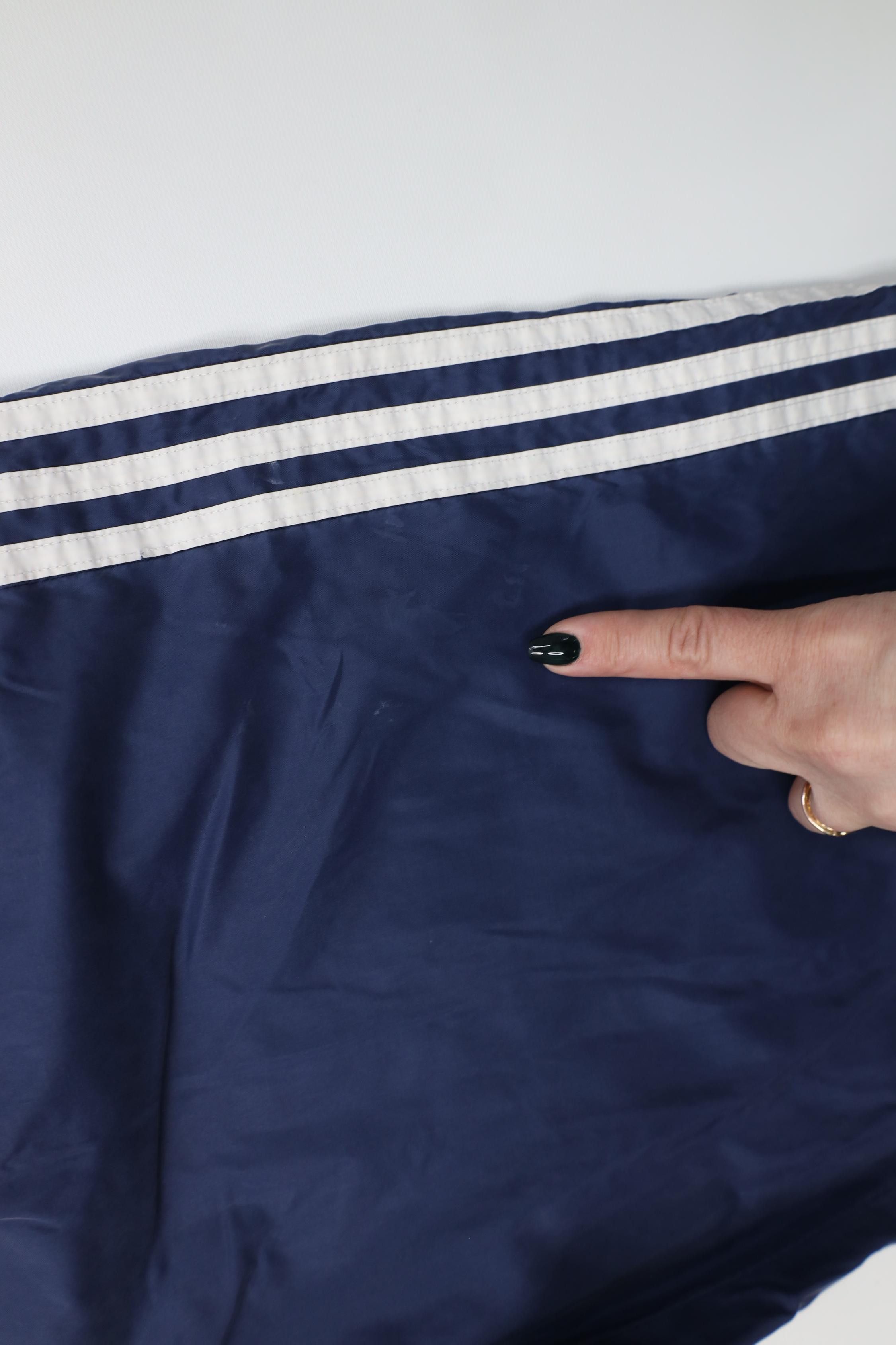 Adidas Vintage 90s Adidas Windbreaker Joggers Pants Navy Blue Size US 36 / EU 52 - 6 Thumbnail
