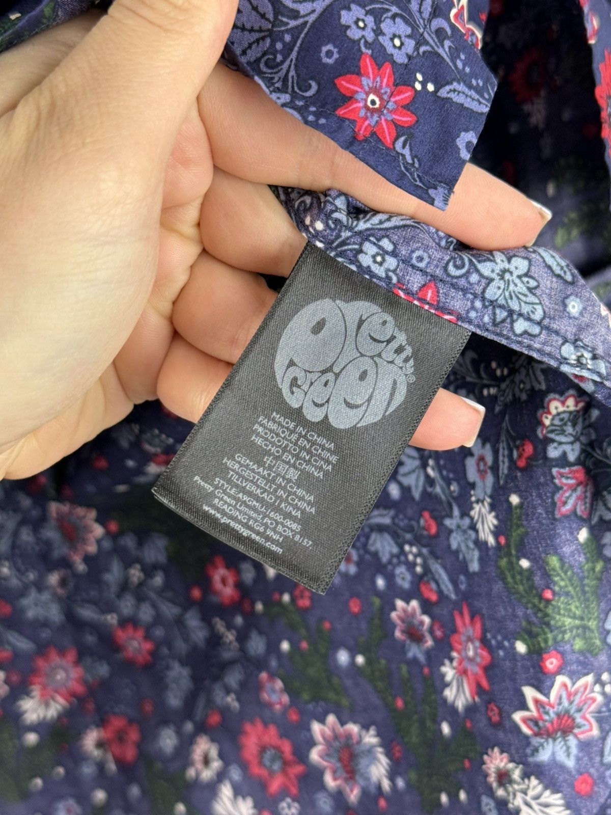 Pretty Green Pretty Green Floral Pattern Long Sleeve Button Up Shirt Size US S / EU 44-46 / 1 - 13 Thumbnail