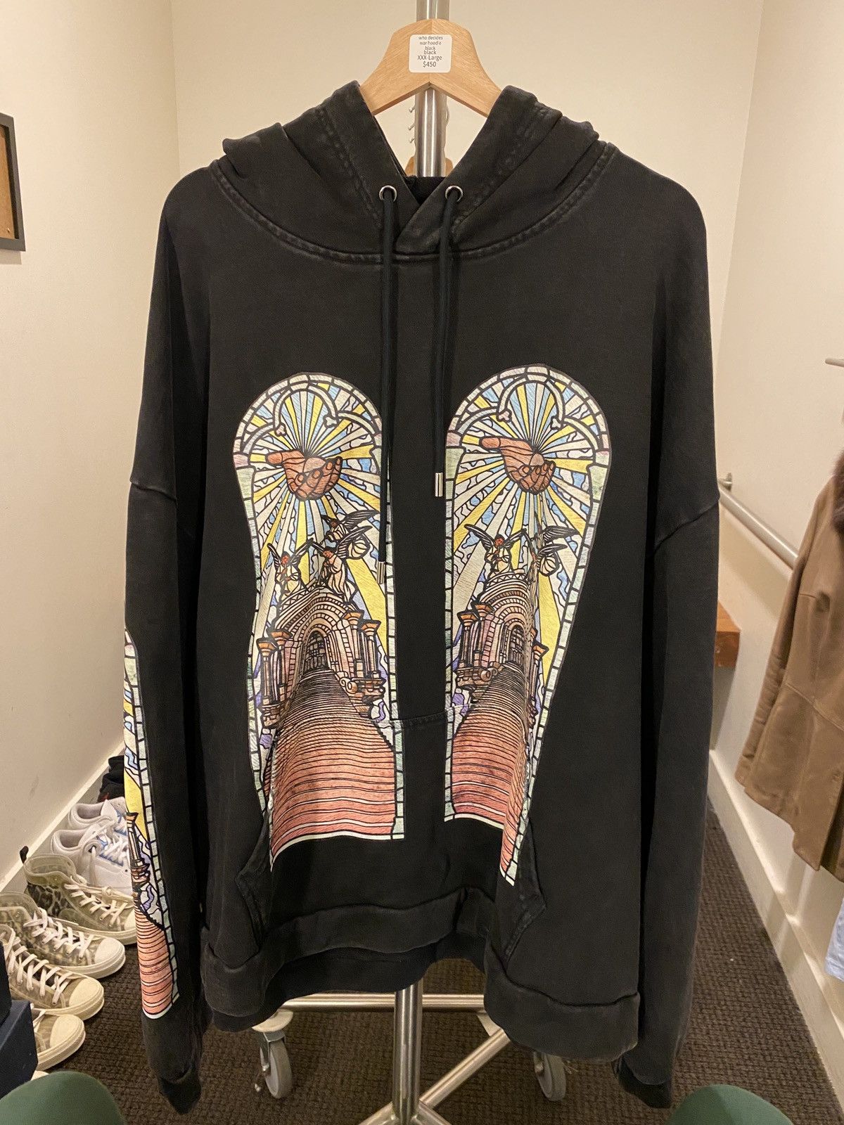 Image of Who Decides War Hoodie X in Black, Men's (Size 2XL)