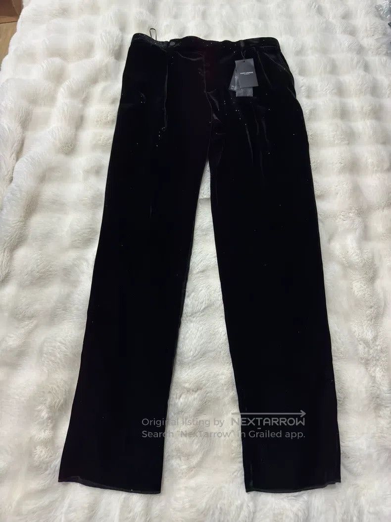 Saint Laurent Paris Saint Laurent Paris Starry Galaxy Velvet Trousers Size US 34 / EU 50 - 1 Thumbnail