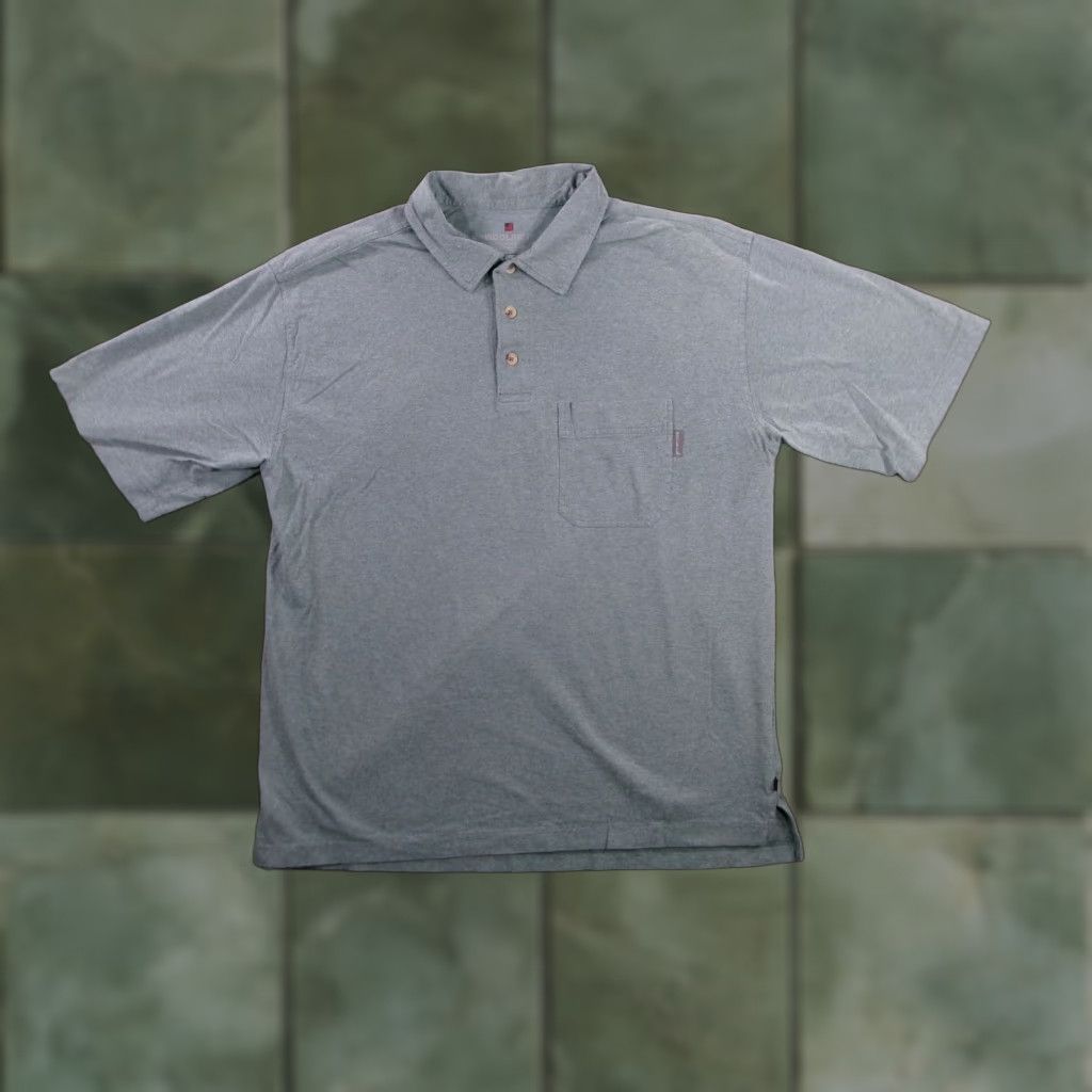 Vintage Woolrich Polo Shirt Men Large Green Heather 3XDRY Moisture Wicking Casual Size US L / EU 52-54 / 3 - 1 Thumbnail