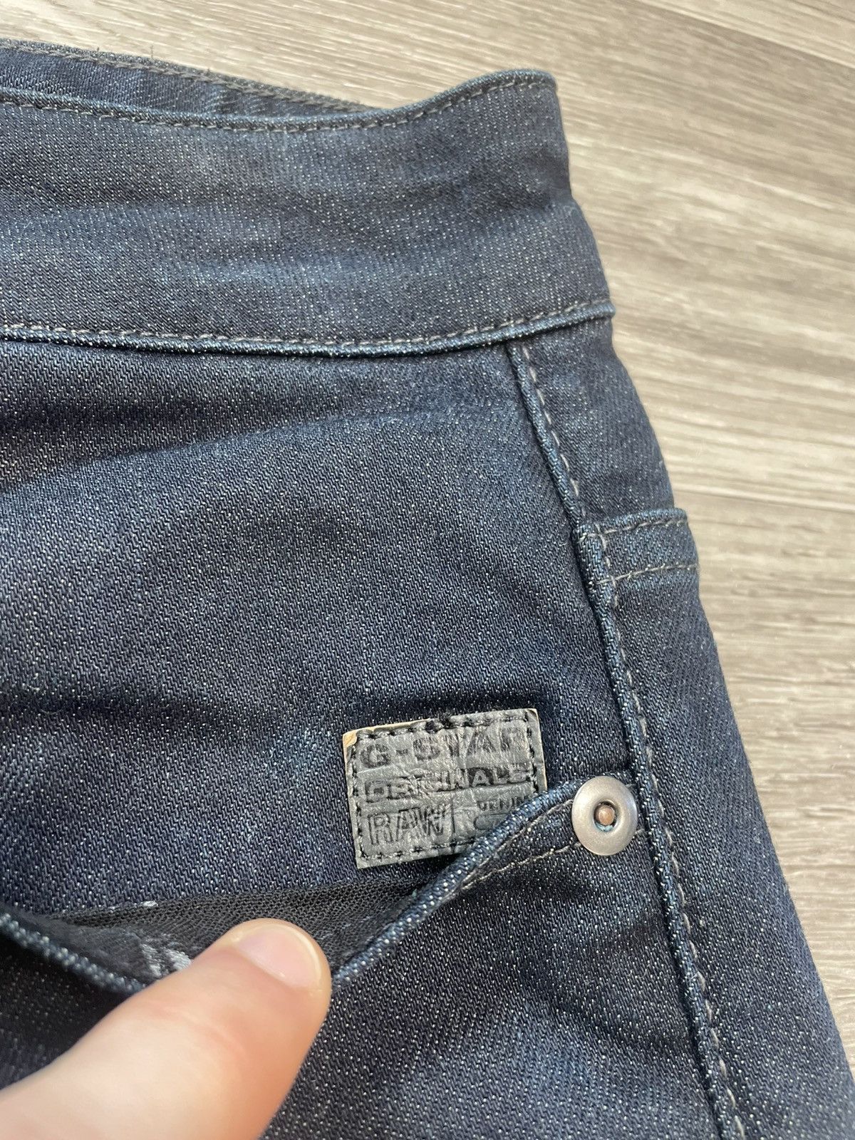 G-Star 29/34 Vintage G-Star Defend Straight Blue Denim Jeans Size US 29 - 8 Thumbnail