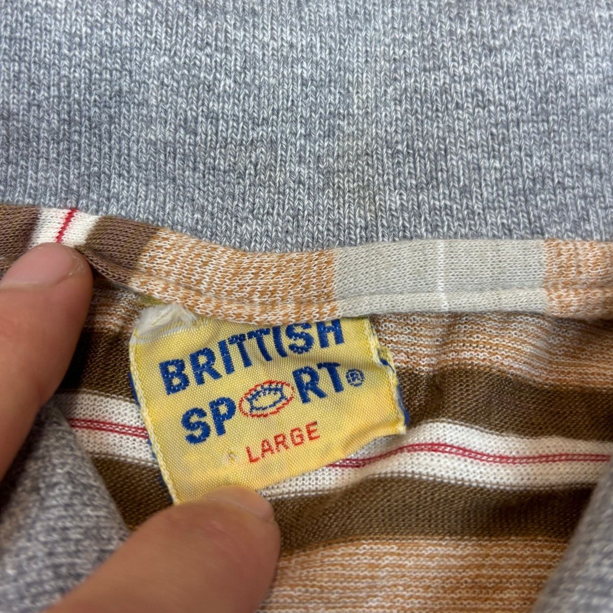 Vintage Vintage 60s 70s Brittish Sport Rugby Polo Shirt Men's Large Size US L / EU 52-54 / 3 - 4 Thumbnail