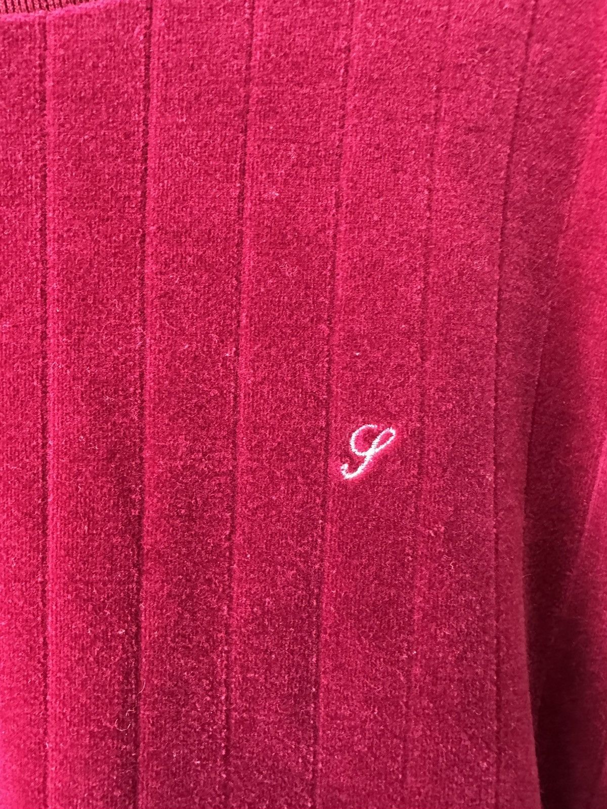 Supreme Supreme Ribbed Velour Crewneck SWEATER FW17 RED MEDIUM Size US M / EU 48-50 / 2 - 2 Thumbnail