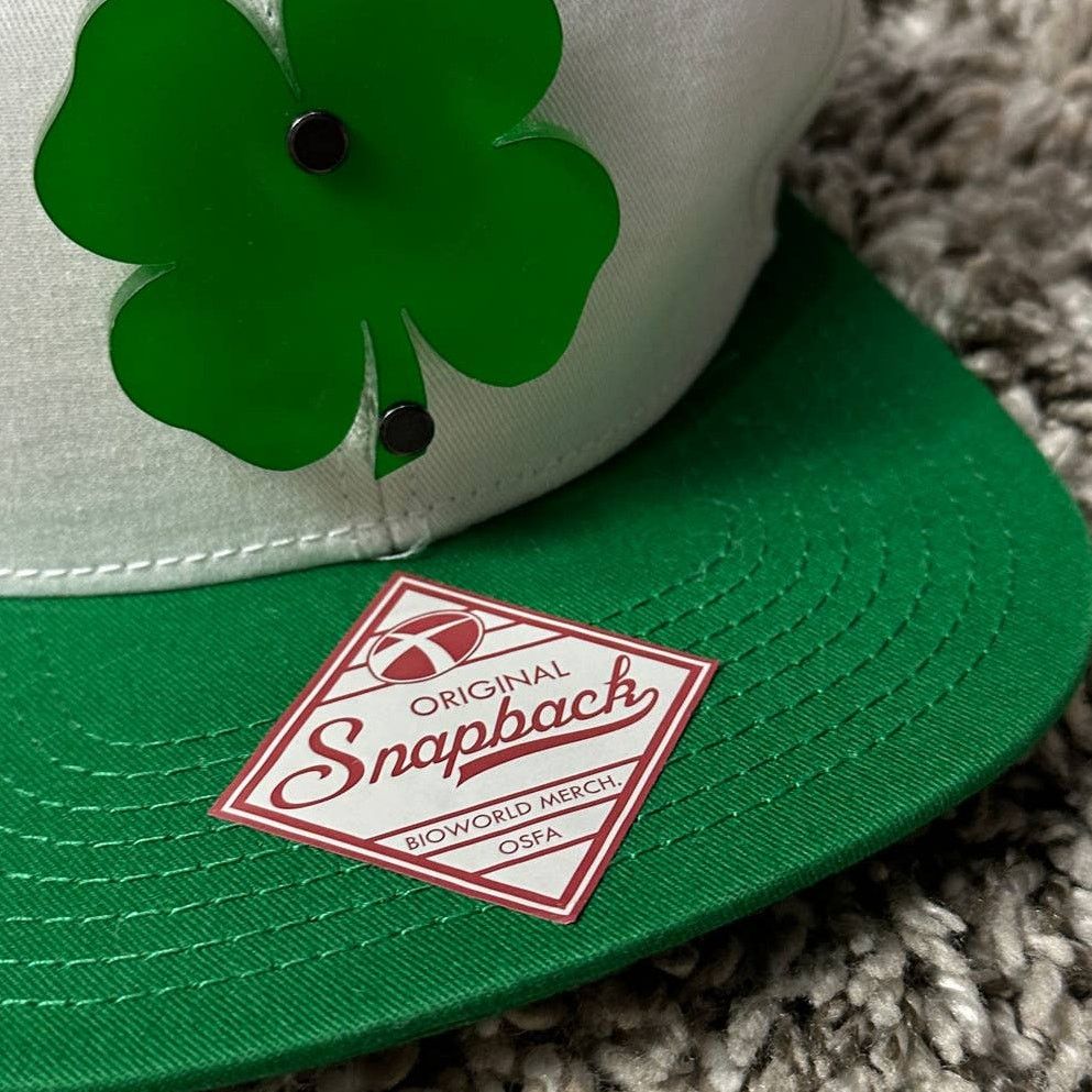 Other Neonlights Green Acrylic Clover LUCKY Baseball Cap Hat Size ONE SIZE - 3 Thumbnail