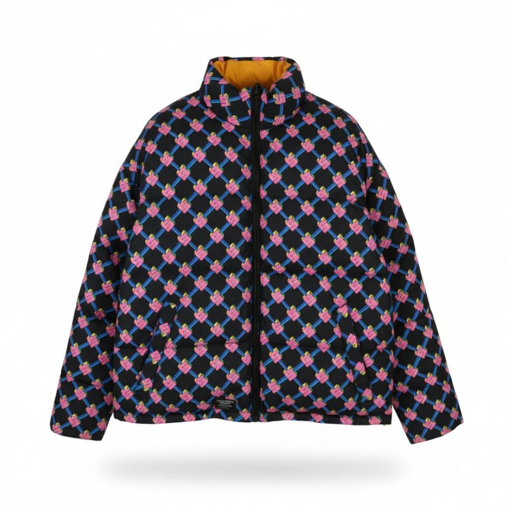 Scotch & Soda L Reversible Quilted Logo Print Puffer 88476 Size L / US 10 / IT 46 - 1 Thumbnail