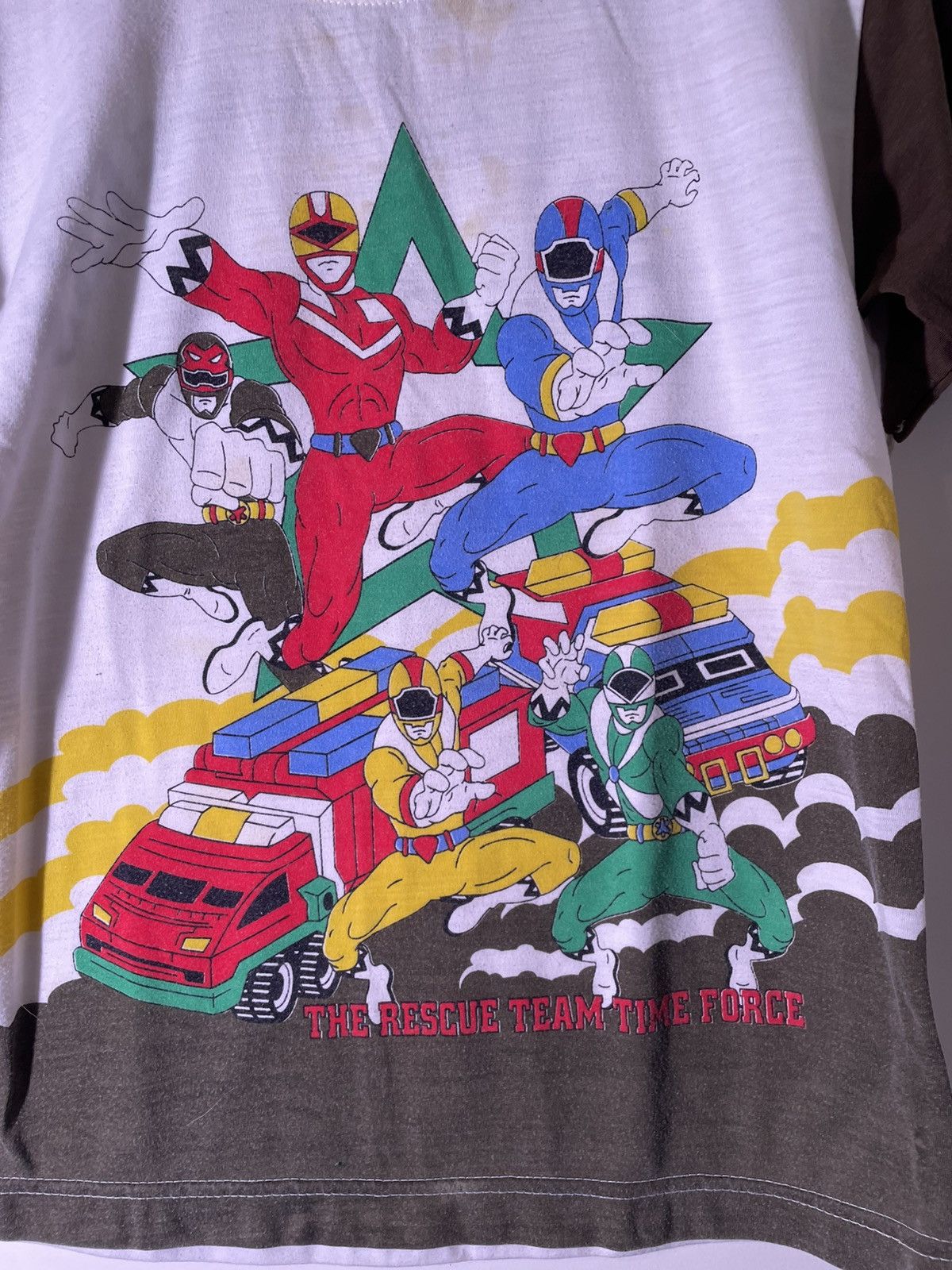 Vintage 90’s 2000’s Y2K Boot Power Rangers Kids Cartoon TV T Shirt Size US XXS / EU 40 - 3 Thumbnail