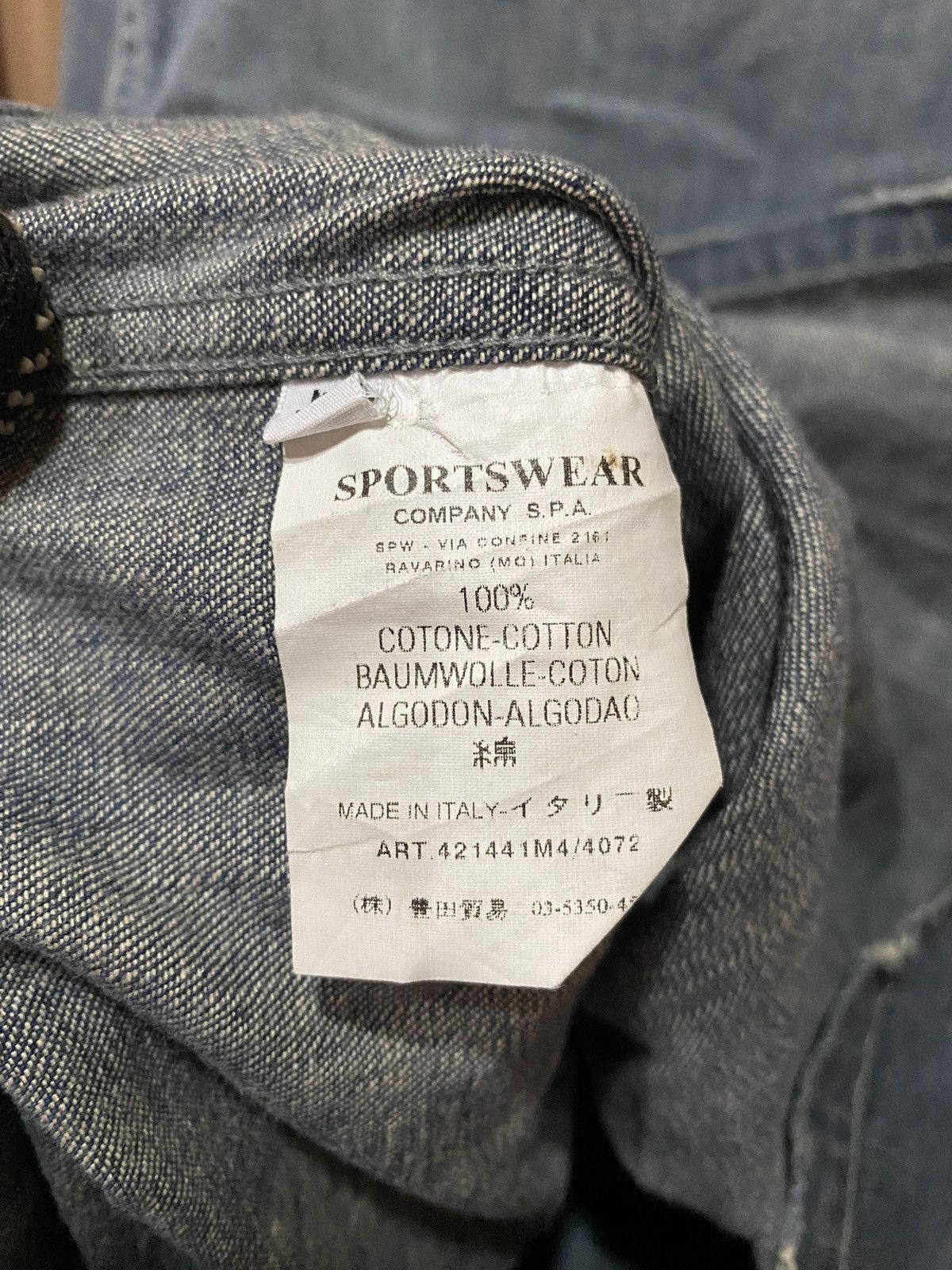 Massimo Osti × Stone Island Stone Island Denim Overshirt Jacket - Italian Made Utility Size US M / EU 48-50 / 2 - 13 Thumbnail