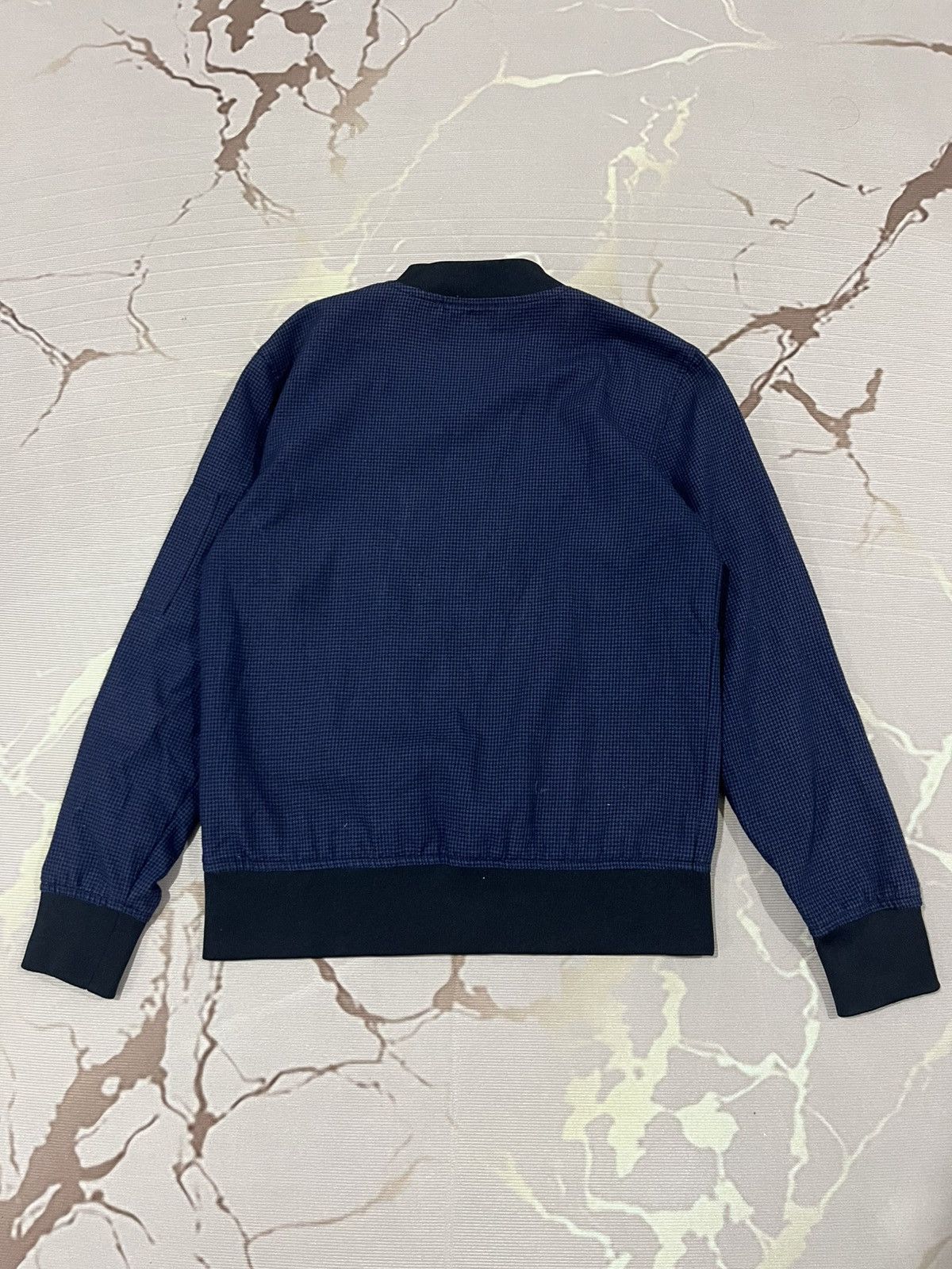 Japanese Brand Beno Navy Houndstooth Bomber Jacket M Size US S / EU 44-46 / 1 - 9 Thumbnail