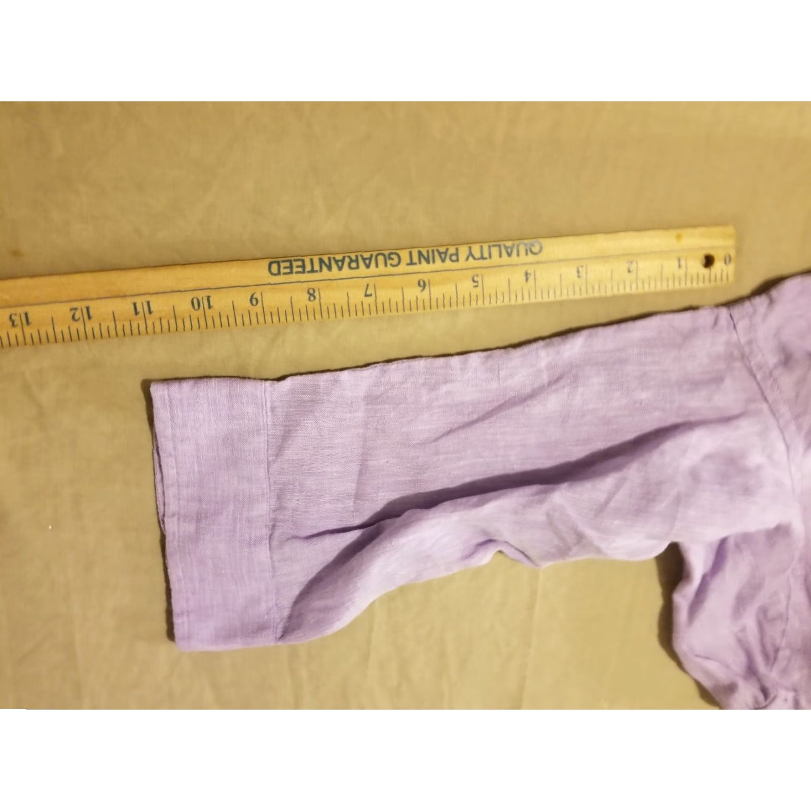Coldwater Creek VINTAGE Coldwater Creek Blouse Shirt Womens PL Purple Linen Short Dress Size L / US 10 / IT 46 - 5 Thumbnail