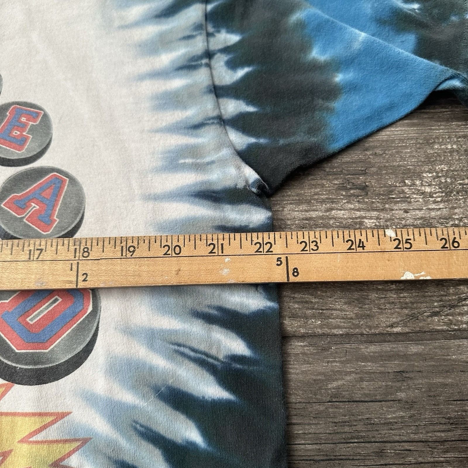 Vintage VTG GRATEFUL DEAD SKIING SKELETON WGITE BLUE BAND PROMO T-SH Size US L / EU 52-54 / 3 - 5 Thumbnail
