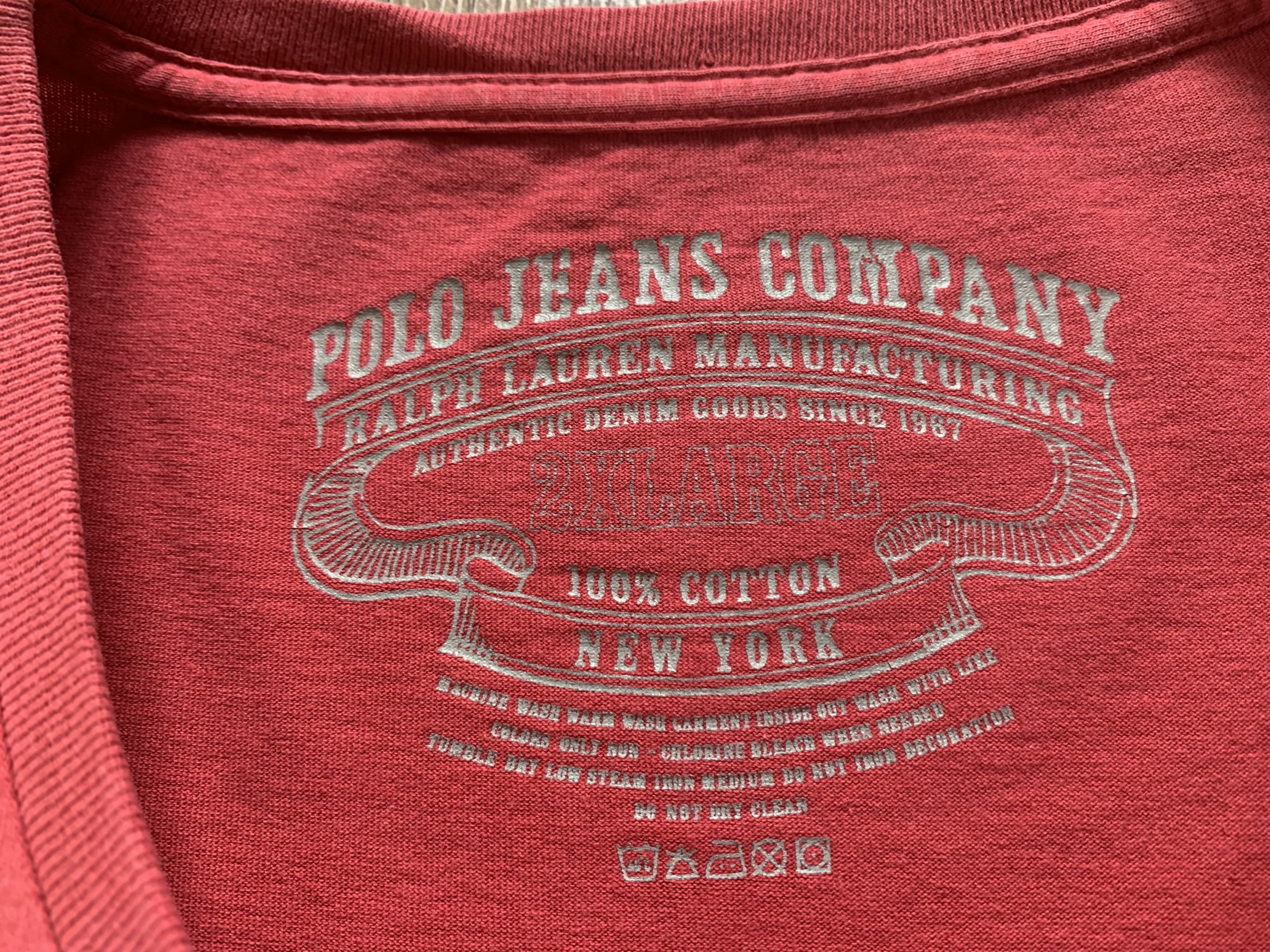 Polo Ralph Lauren × Vintage Polo Ralph Lauren Printed Logo T-Shirt Size US XXL / EU 58 / 5 - 6 Thumbnail