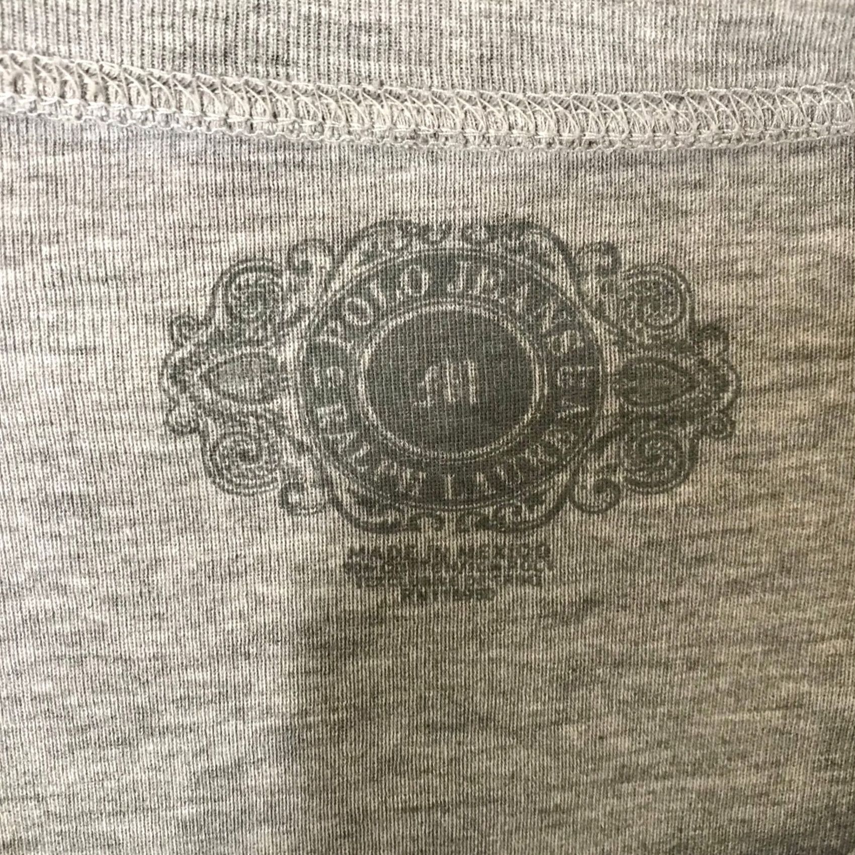 Vintage Polo Jeans Co. Ralph Lauren Womens T-Shirt Gray Graphic Crest Long Sleeve Crew Neck Medium Size M / US 6-8 / IT 42-44 - 7 Thumbnail