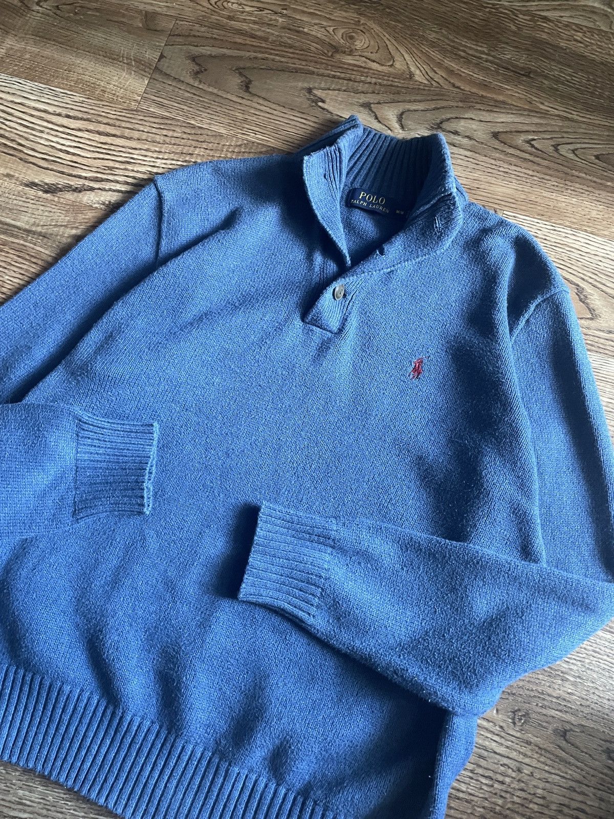 Polo Ralph Lauren Vintage Polo Ralph Lauren knit sweater 1/4 button up Size US M / EU 48-50 / 2 - 5 Thumbnail