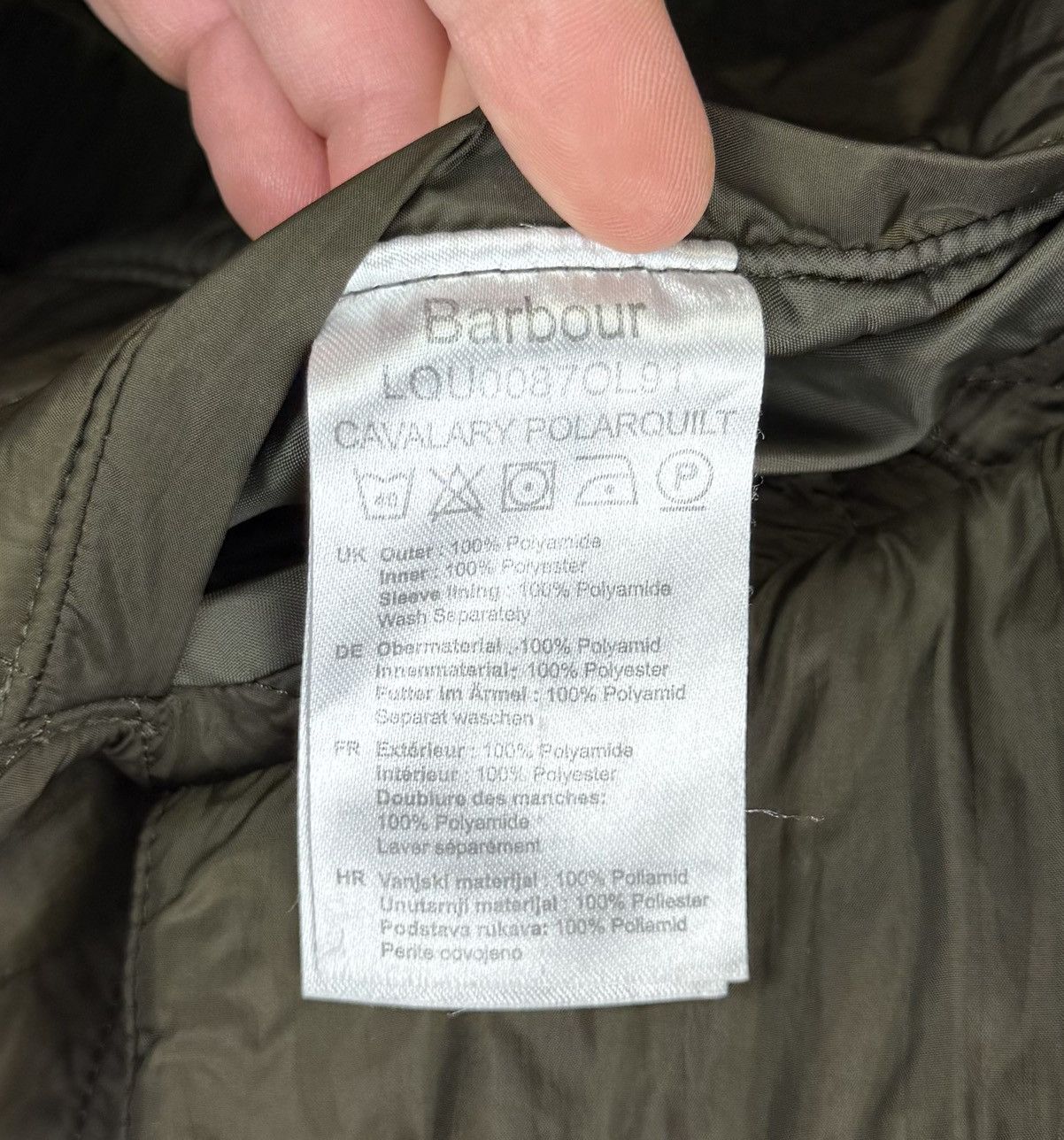 Barbour Barbour Cavalry Polarquilt Jacket Dark Olive Green Top Size L / US 10 / IT 46 - 11 Thumbnail