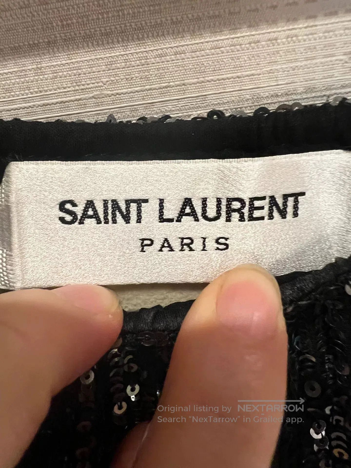 Saint Laurent Paris Saint Laurent Sequined Dress S. Size S / US 4 / IT 40 - 2 Thumbnail