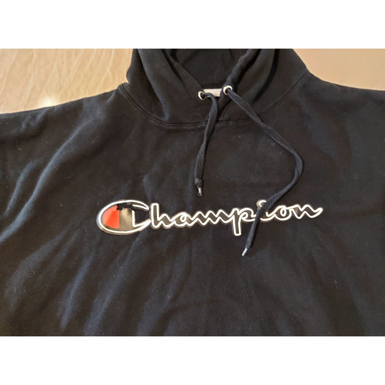 Champion Champion Hoodie Mens 3XL Black Cotton Athletic Gyn Workout Size US XXL / EU 58 / 5 - 2 Thumbnail