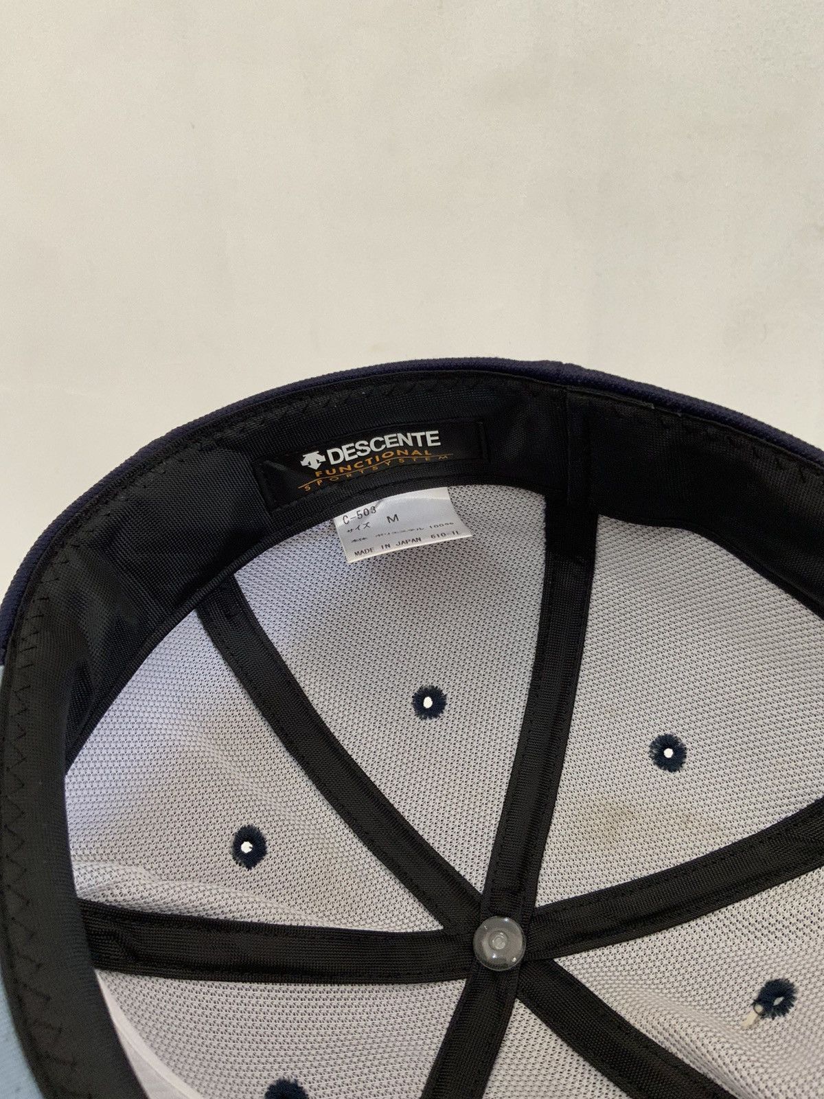 Descente Vintage Descente MY3 Indigo Japan Made Fitted Hat Size ONE SIZE - 9 Thumbnail