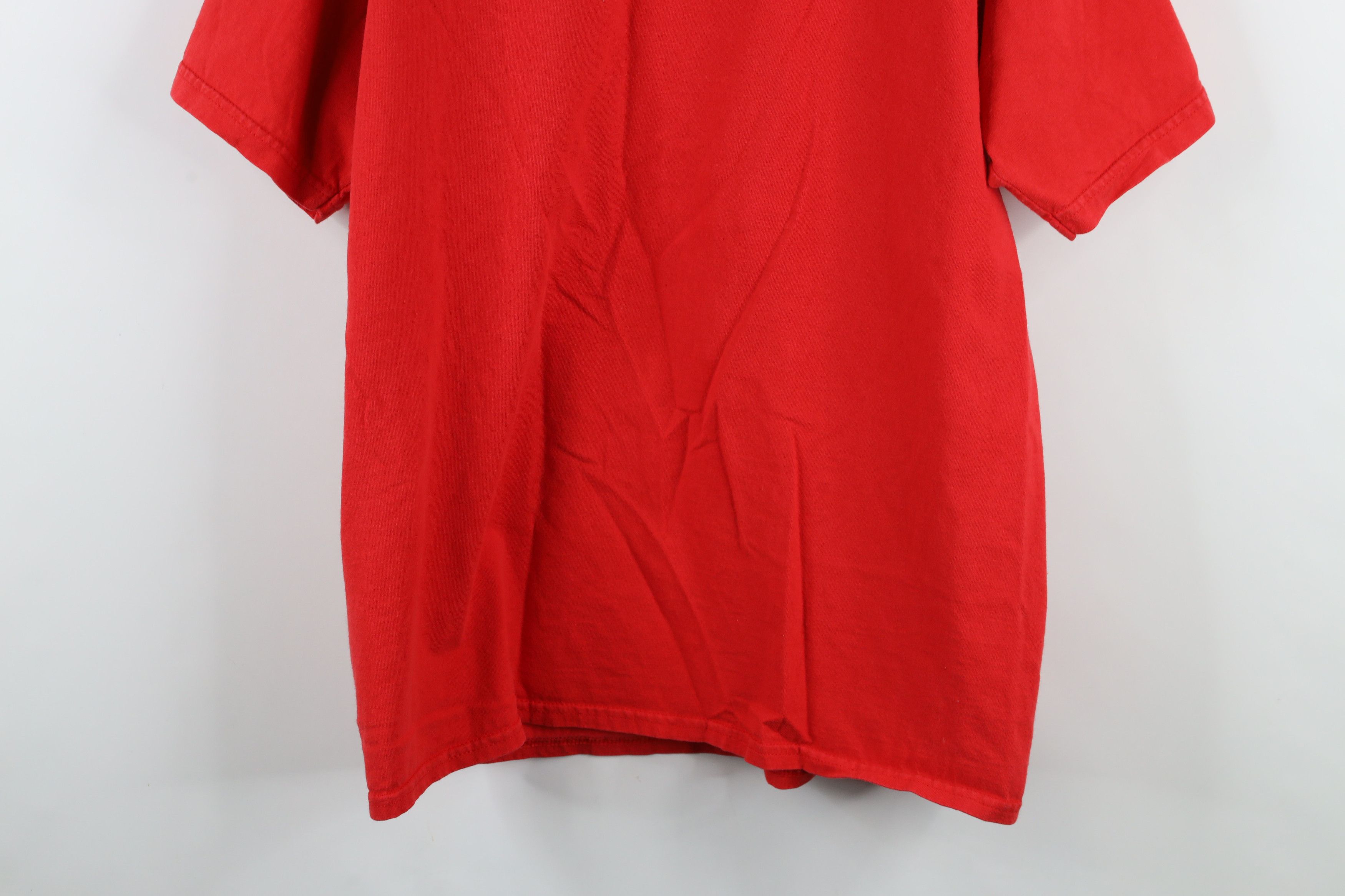 Vintage Vintage 90s Detroit Red Wings Hockey T-Shirt Cotton Red Size US XL / EU 56 / 4 - 11 Thumbnail