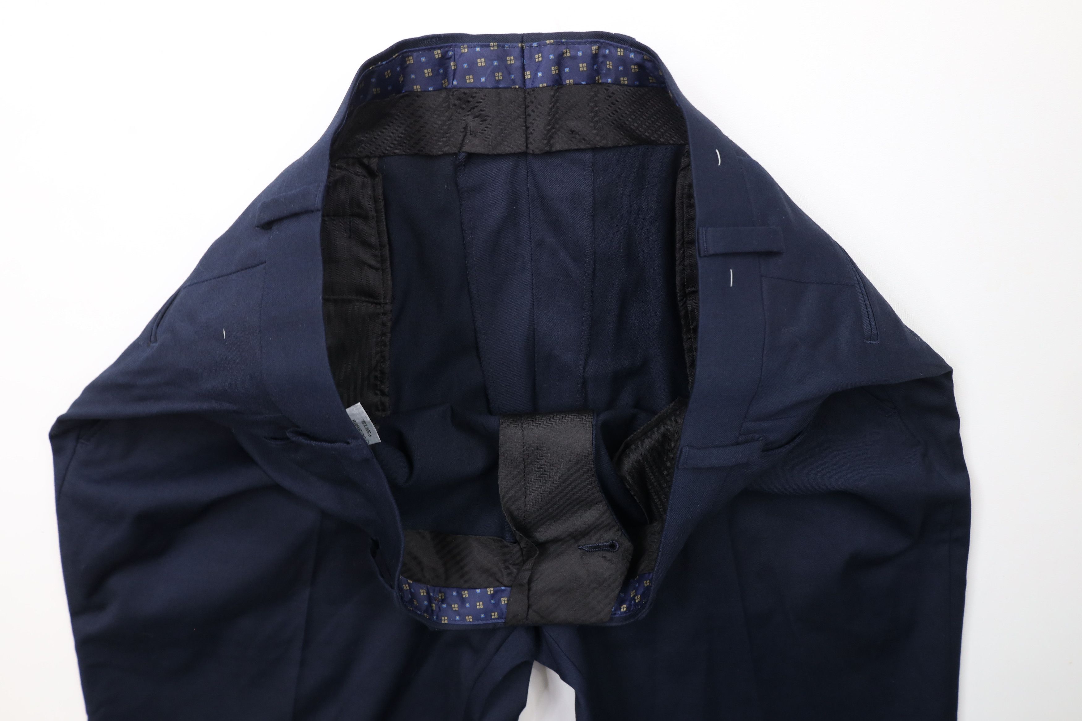 Ralph Lauren × Vintage Vintage Ralph Lauren Stretch Flat Front Chino Pants Blue Size US 36 / EU 52 - 6 Thumbnail