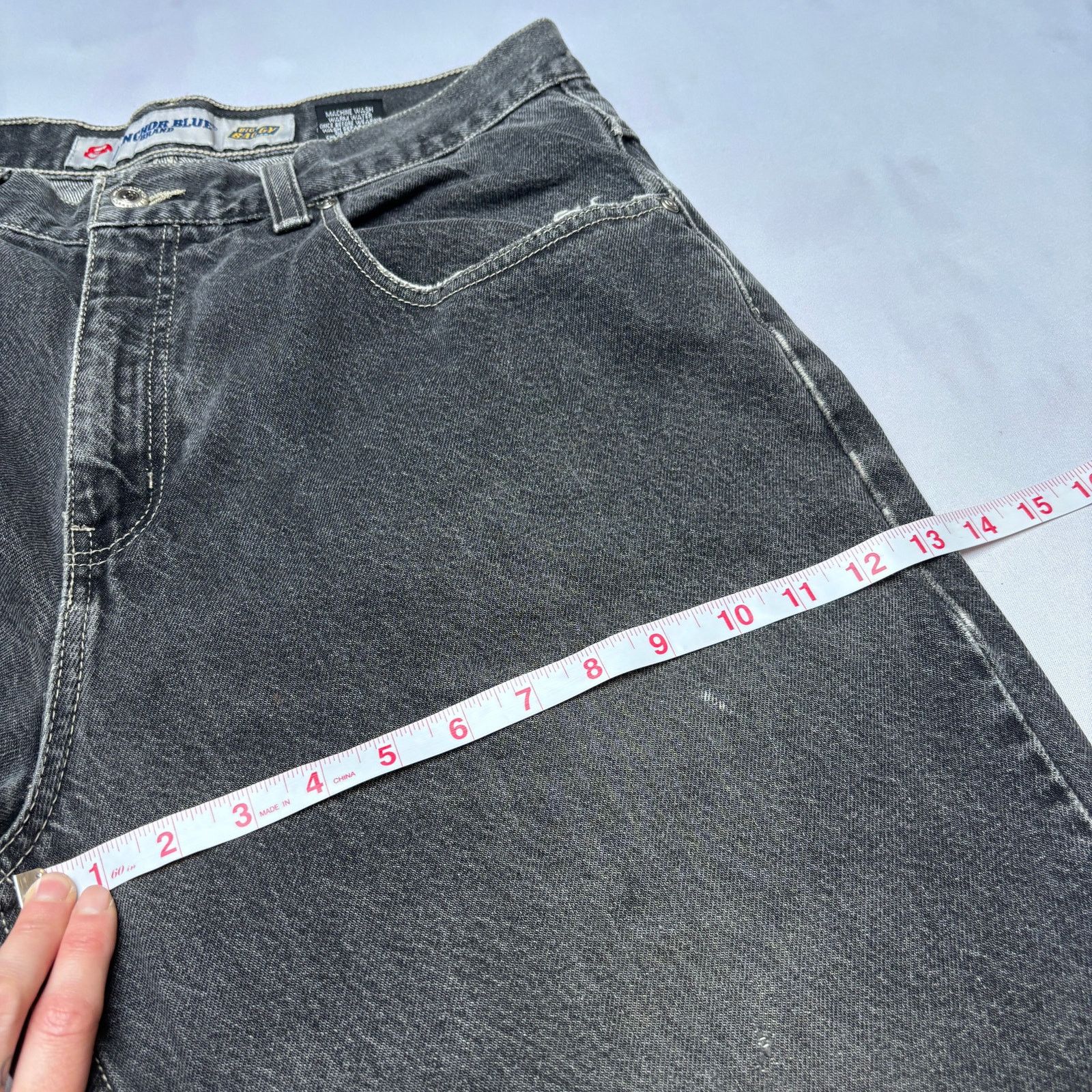Anchor Blue × Vintage Vintage Y2K Anchor Blue Big Baggy Jeans Men's 34x30 Skater Size US 34 / EU 50 - 7 Thumbnail